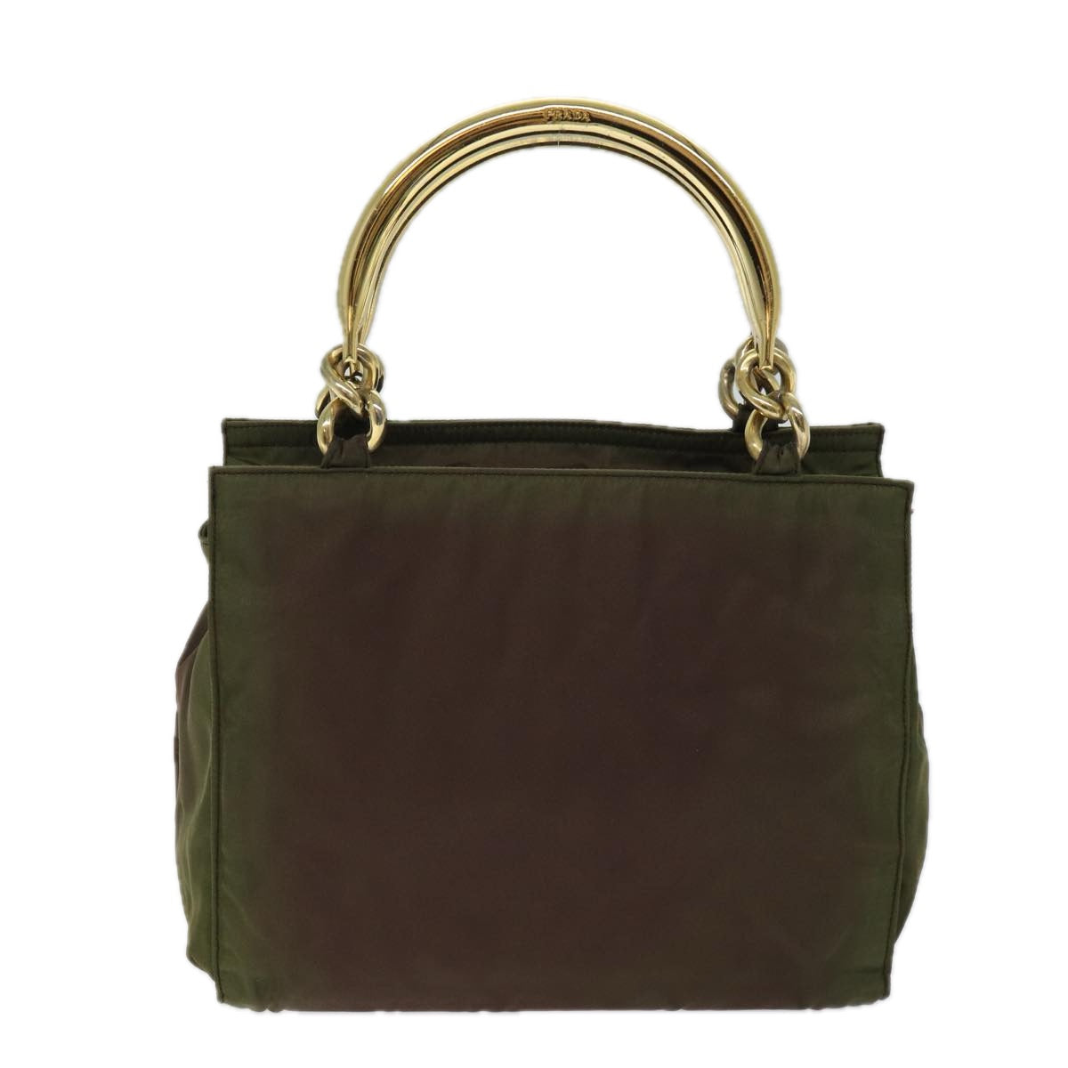 Luxury PradaHand Bag Nylon Khaki 72012