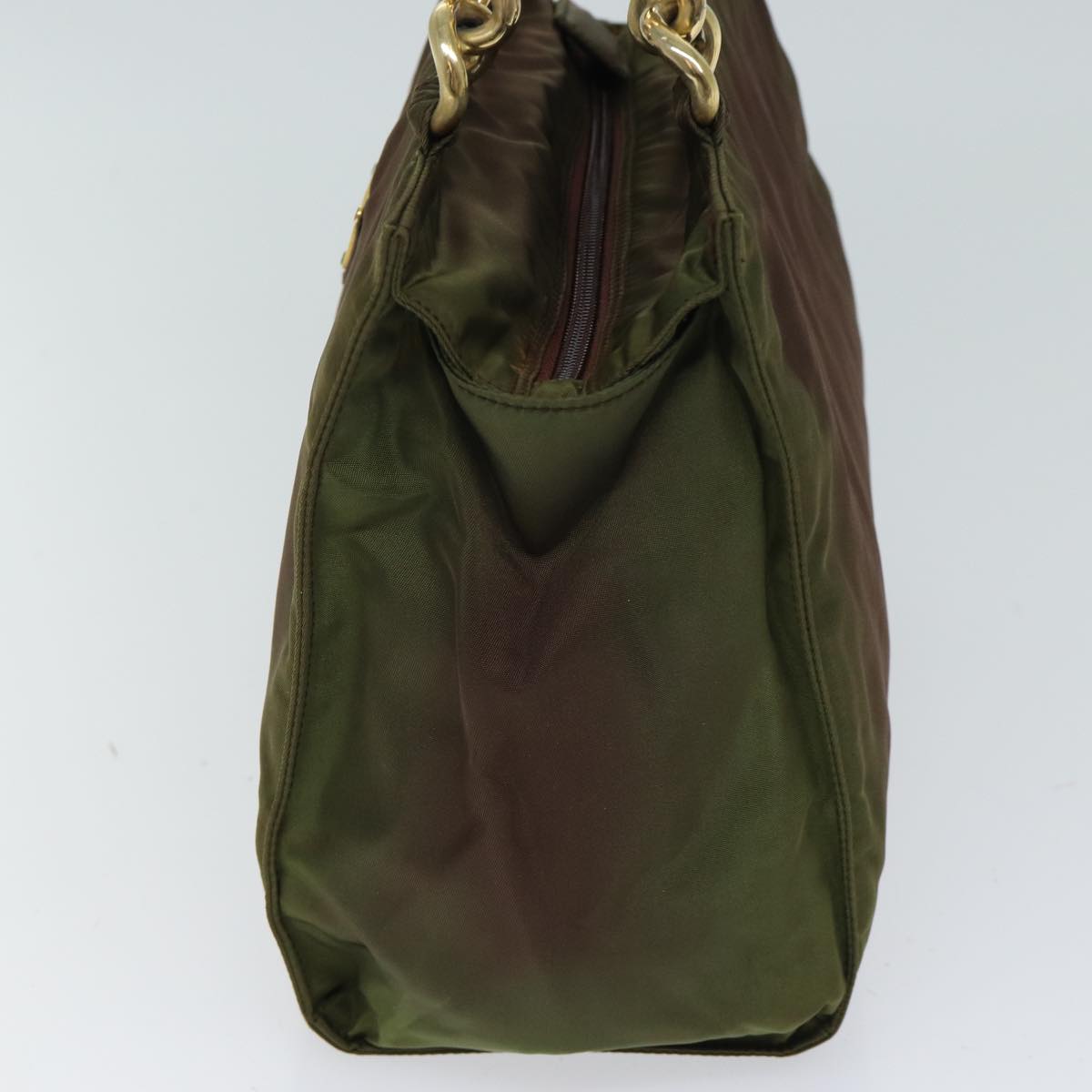 Luxury PradaHand Bag Nylon Khaki 72012