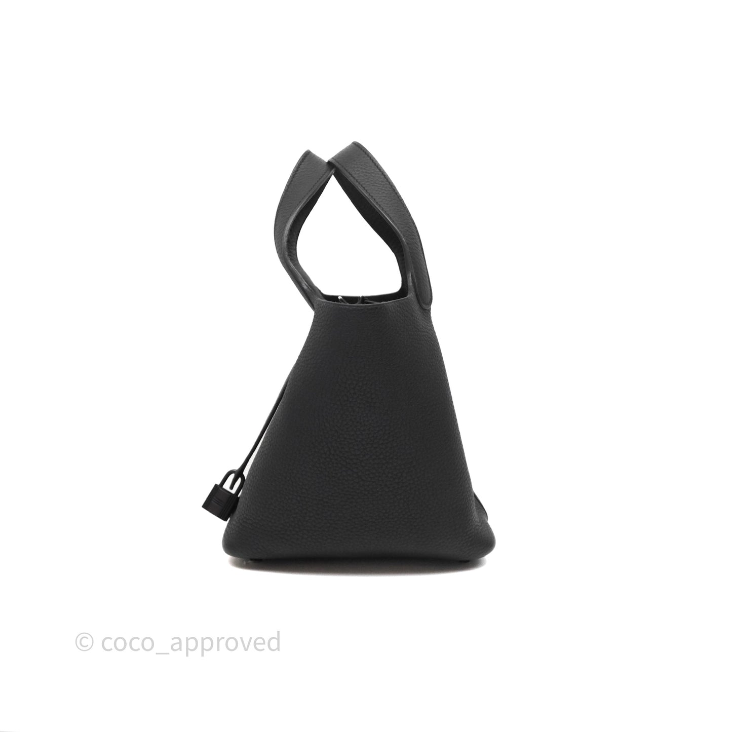 Hermès Picotin 18 Black Noir Clemence So Black Hardware