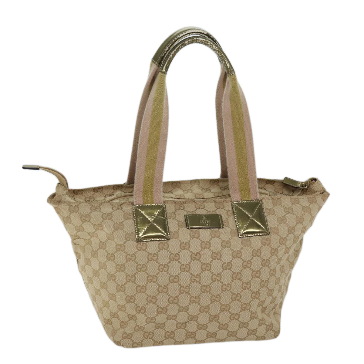 Luxury Gucci Trending 2025 GG Canvas Sherry Line Hand Bag Beige Pink gold 131230  72030
