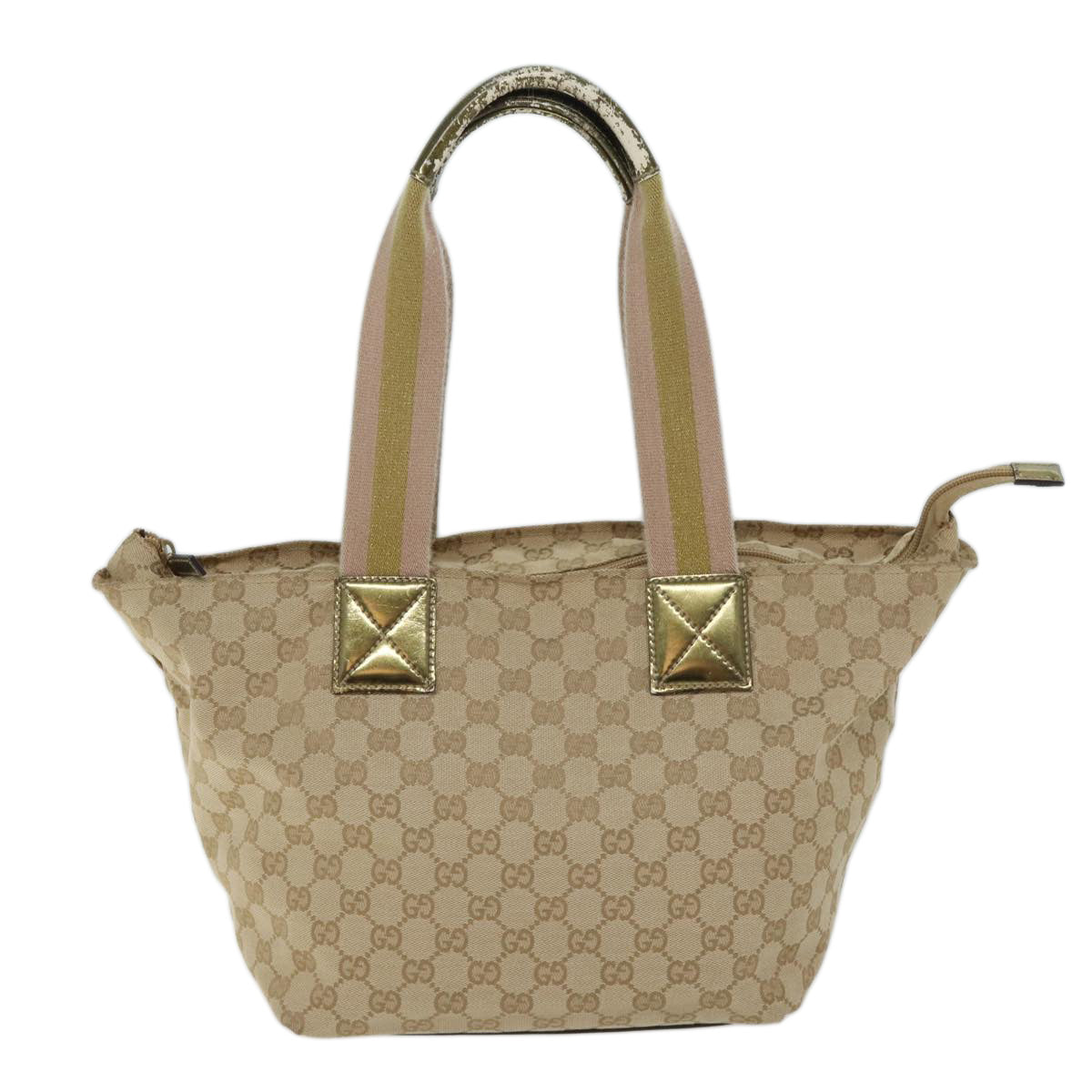 Luxury Gucci Trending 2025 GG Canvas Sherry Line Hand Bag Beige Pink gold 131230  72030