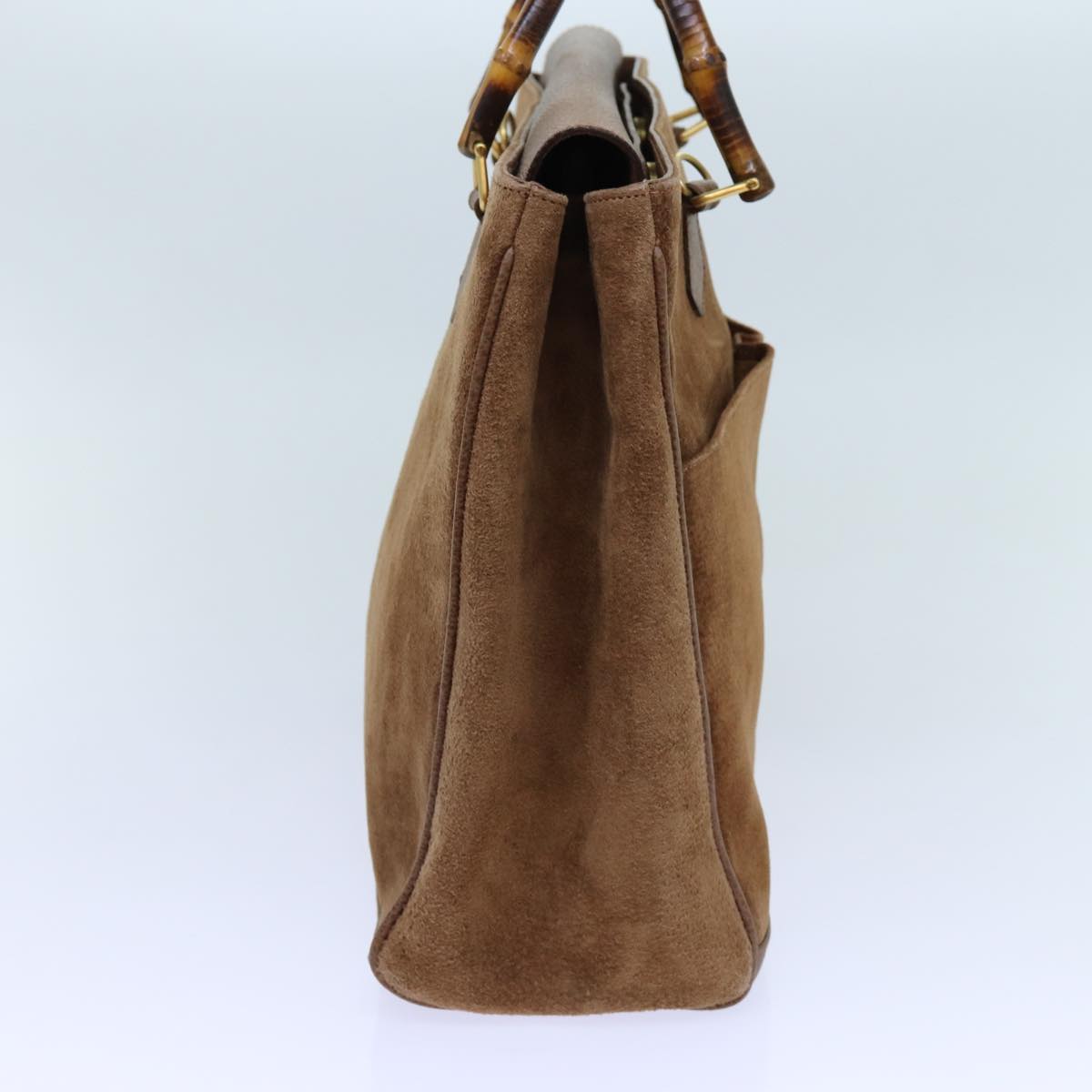 Luxury Gucci Trending 2025 Bamboo Hand Bag Suede 2way Brown 002 123 0322  72032