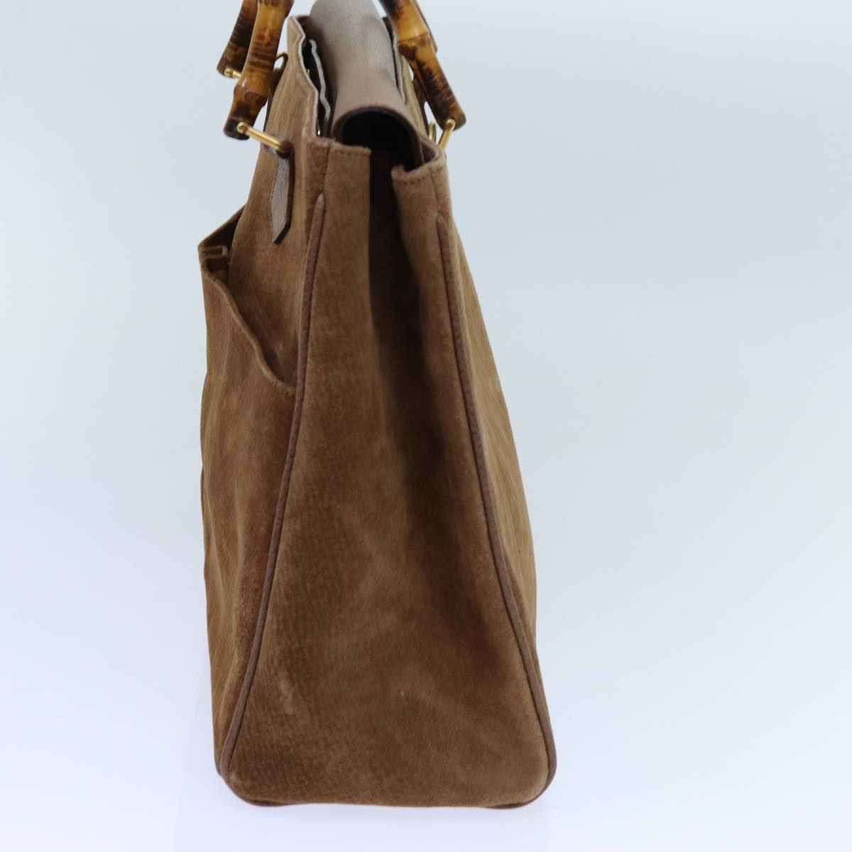 Luxury Gucci Trending 2025 Bamboo Hand Bag Suede 2way Brown 002 123 0322  72032