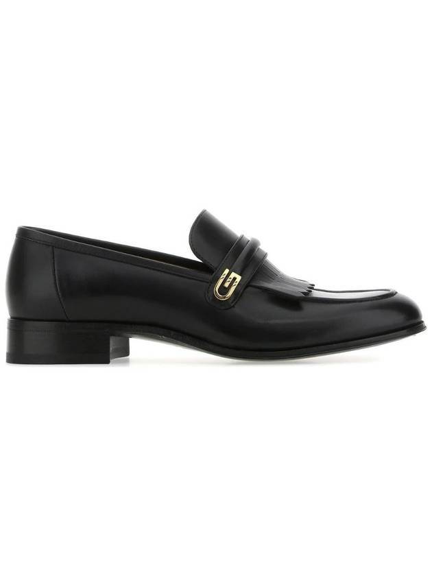 Luxury Gucci Trending 2025 Mirror G Leather Loafers Black