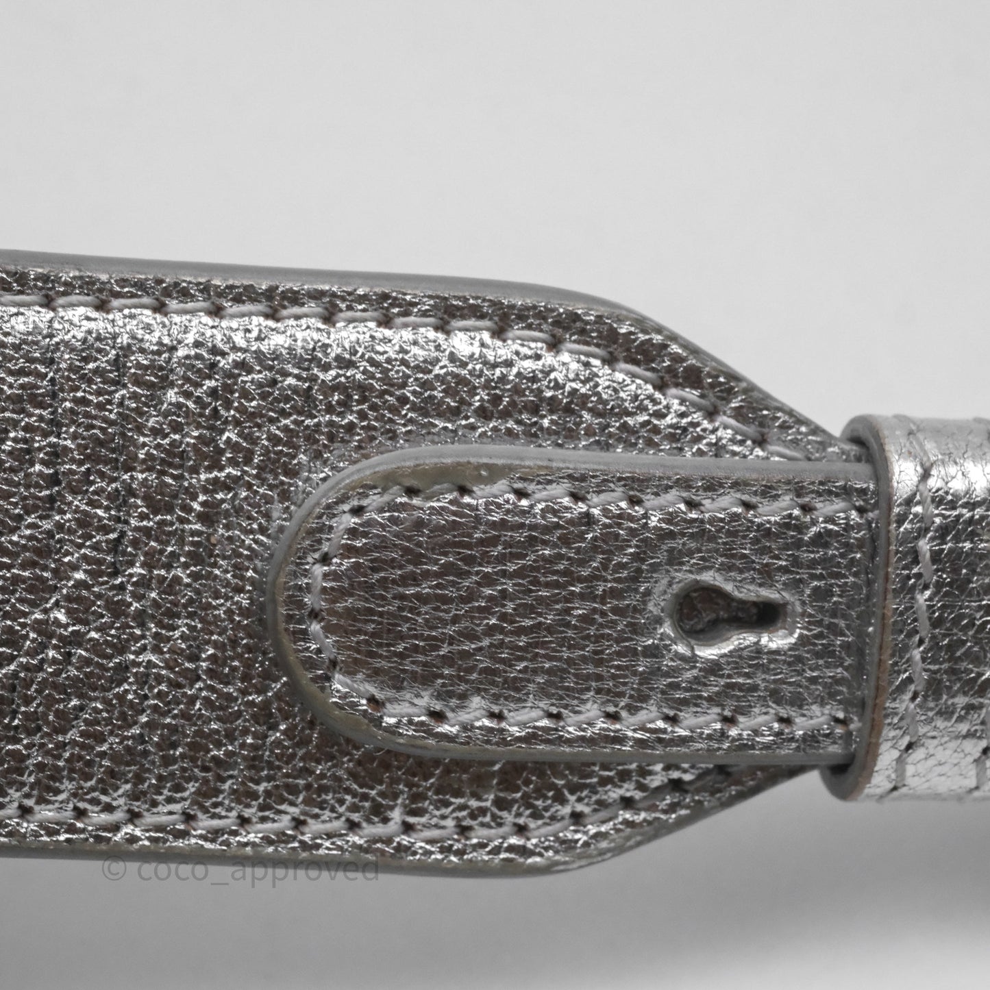 Christian Dior Small Lady Dior My ABCDior Silver Metallic Grained Calfskin Cannage