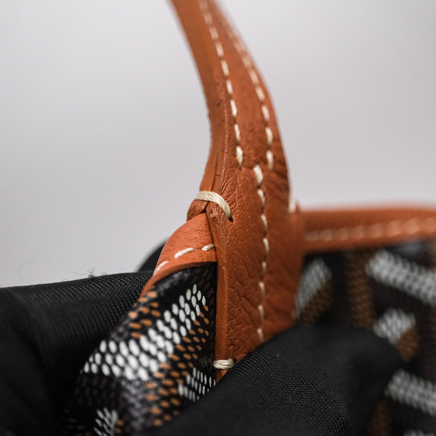 Goyard Saint Louis Tote Bag GM Black/Tan
