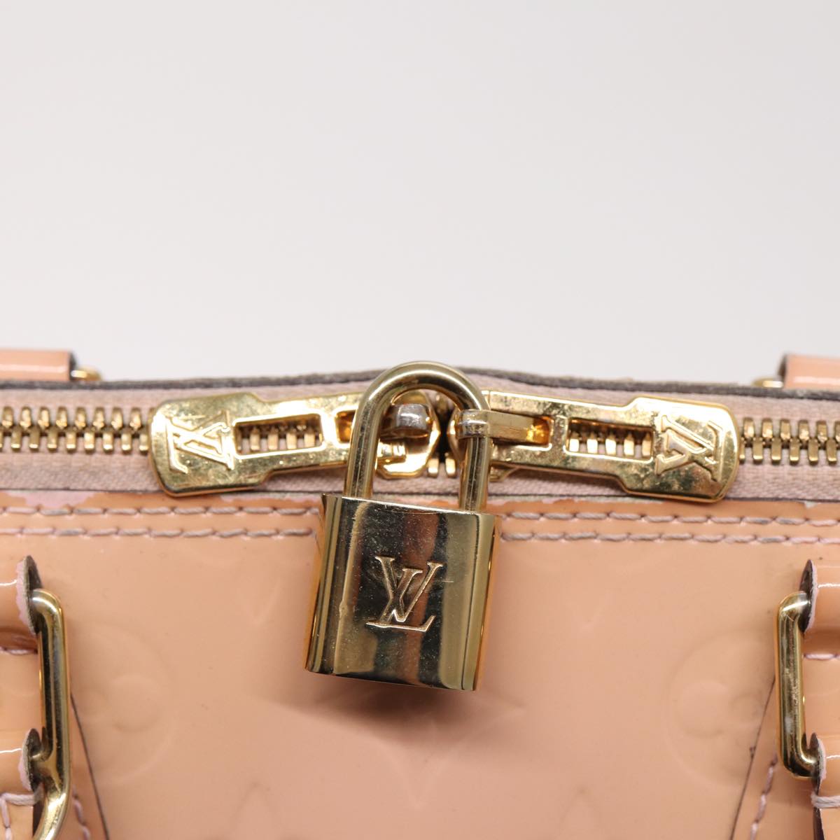 LOUIS VUITTON Monogram Vernis Alma PM Hand Bag Rose Valerine M50412 72067