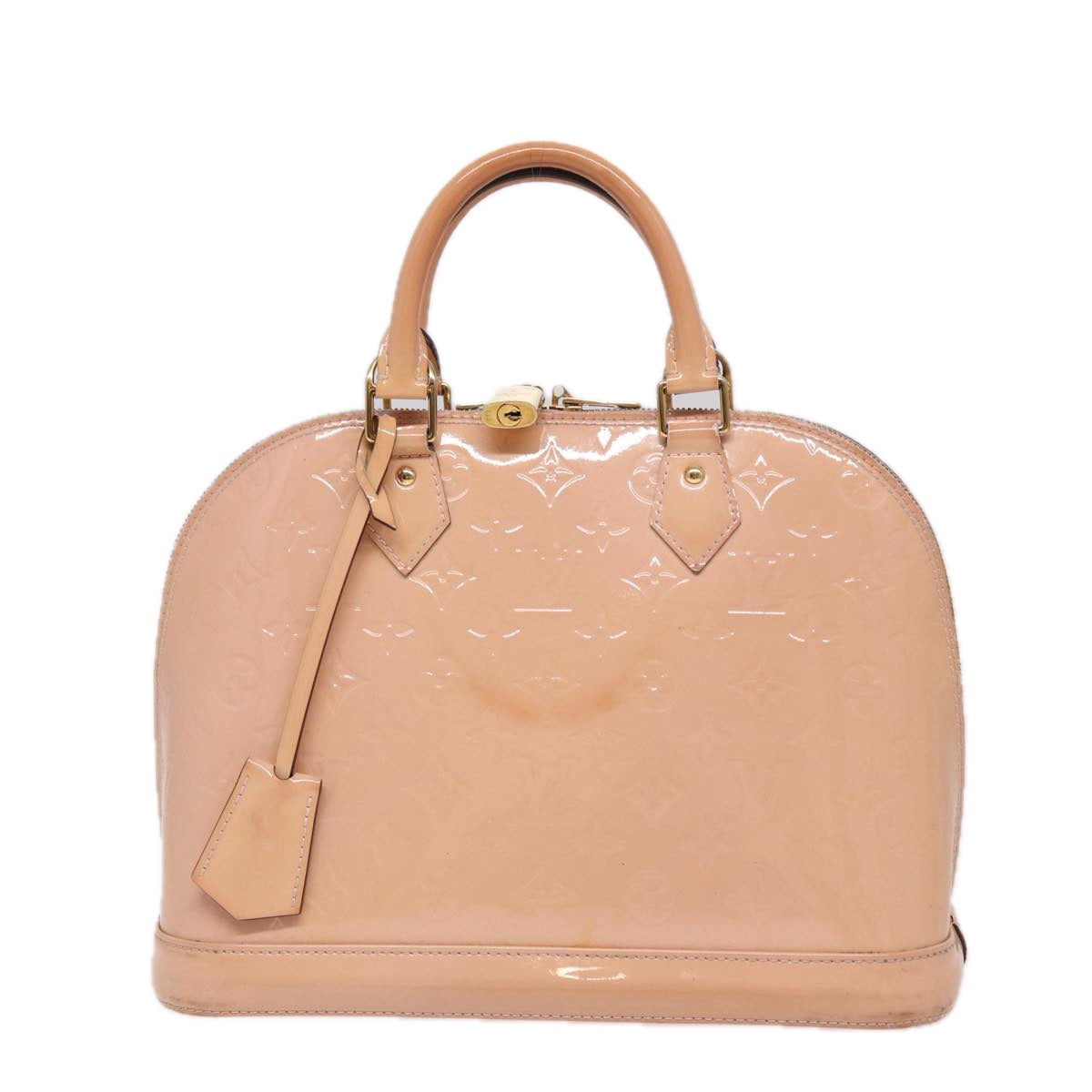 LOUIS VUITTON Monogram Vernis Alma PM Hand Bag Rose Valerine M50412 72067