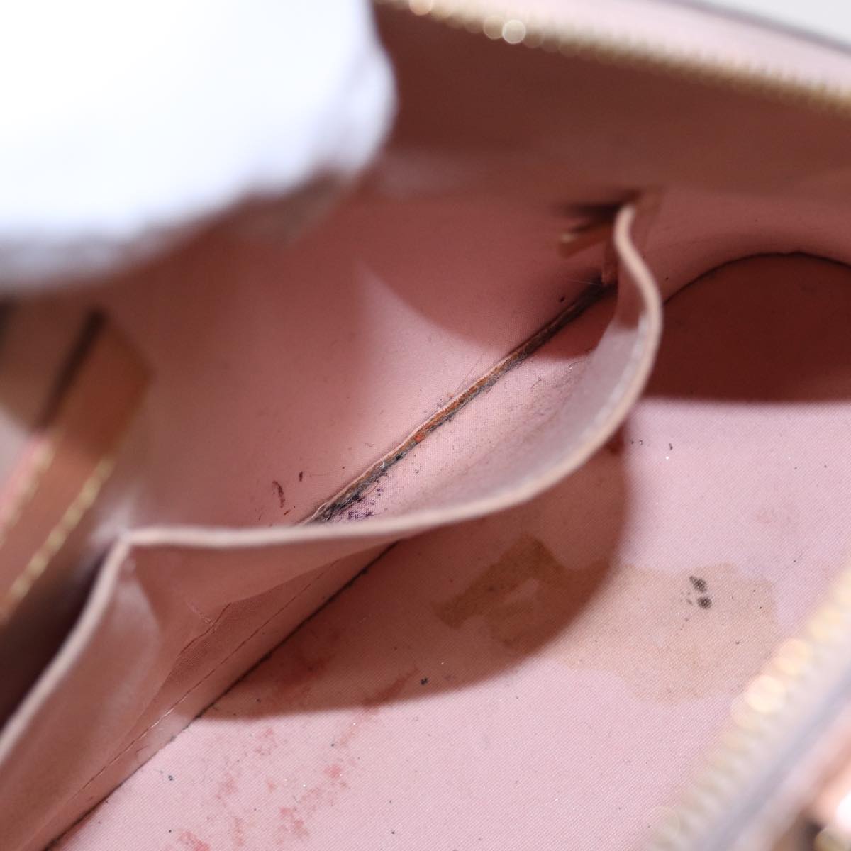 LOUIS VUITTON Monogram Vernis Alma PM Hand Bag Rose Valerine M50412 72067