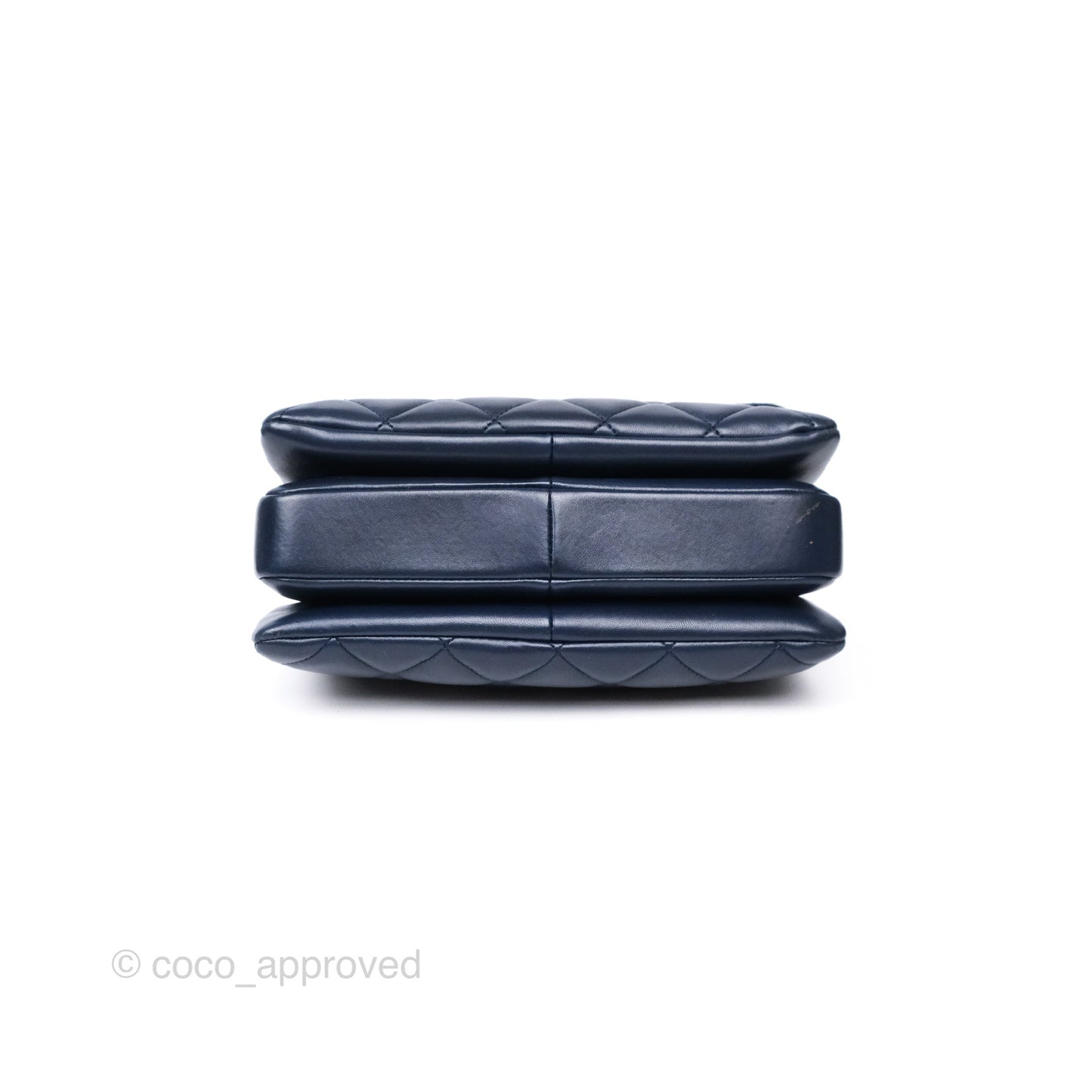 Chanel Small Trendy CC Navy Lambskin Gold Hardware