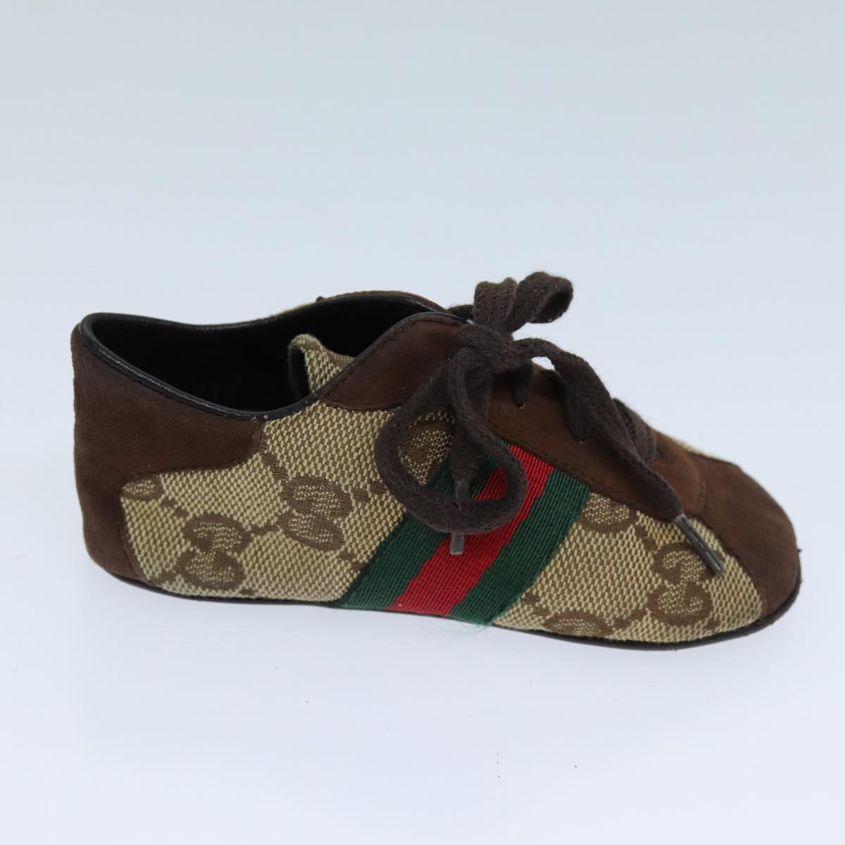 Luxury Gucci Trending 2025 GG Canvas Web Sherry Line Baby Shoes Beige Red Green  72077