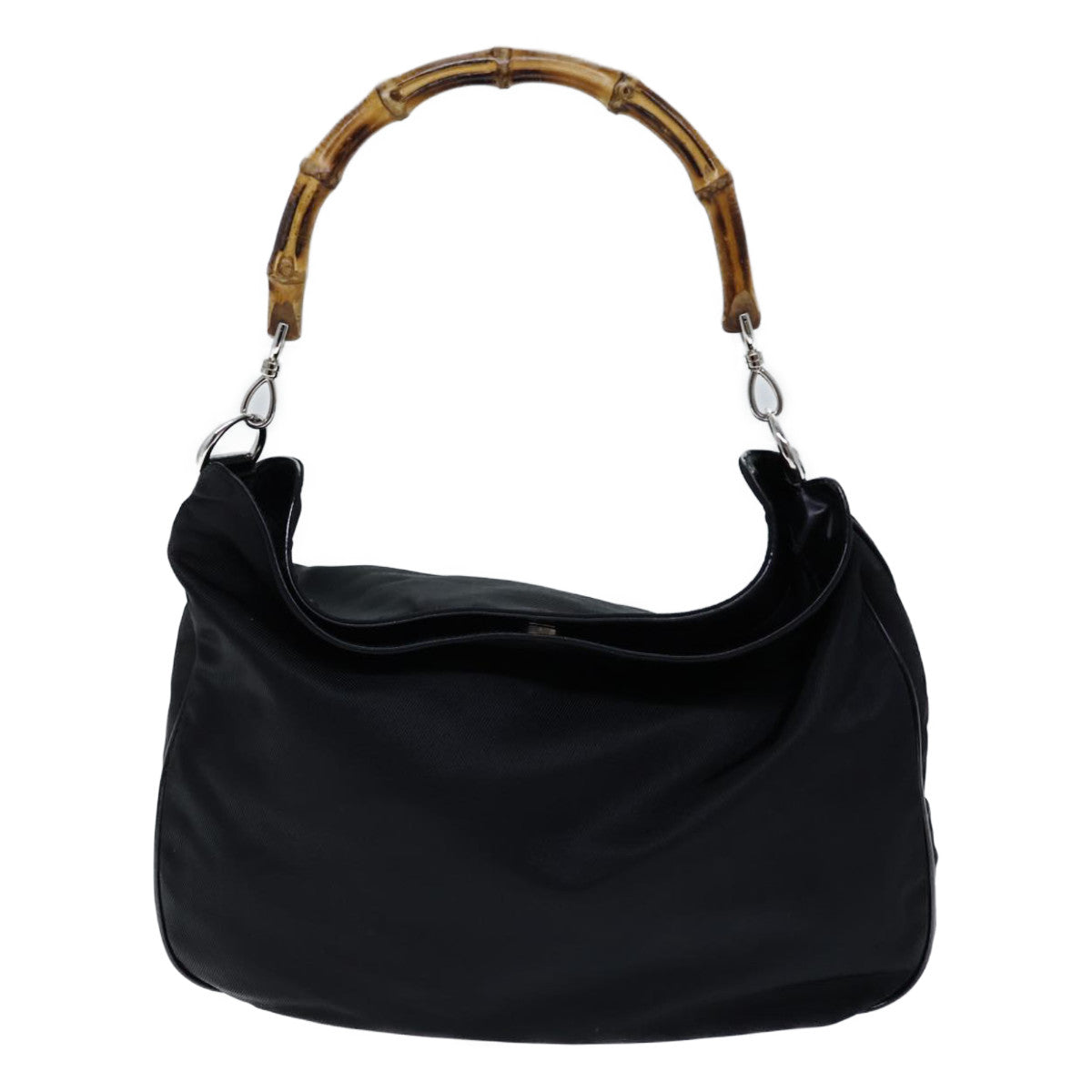 Luxury Gucci Trending 2025 Bamboo Hand Bag Nylon 2way Black 001 123 1577  72082