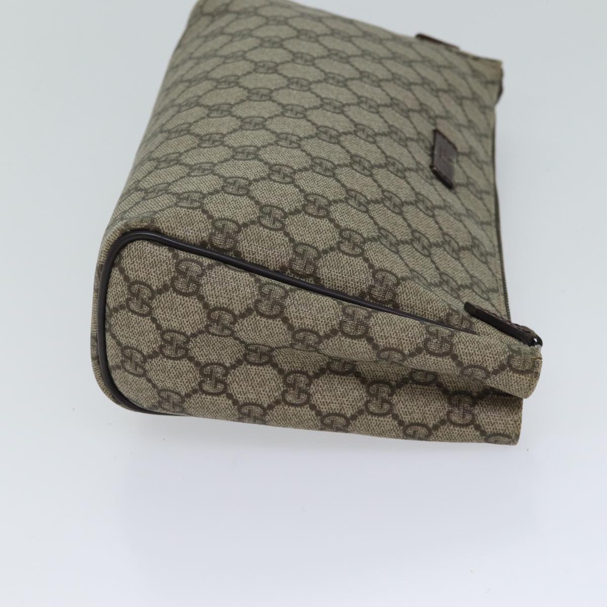 Luxury Gucci Trending 2025 GG Supreme Clutch Bag PVC Beige 130653  72091