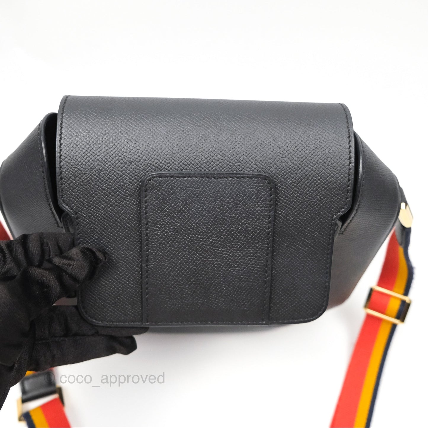 Hermes Octogone 23 Black Epsom