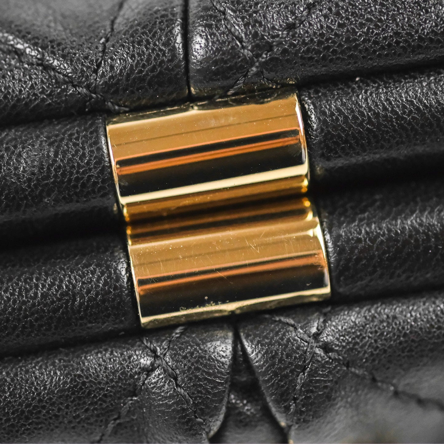 Chanel Black Clutch Bag Lambskin Gold Hardware
