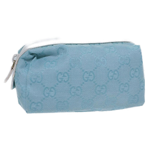 Luxury Gucci Trending 2025 GG Canvas Pouch Light Blue 039 1118  72109