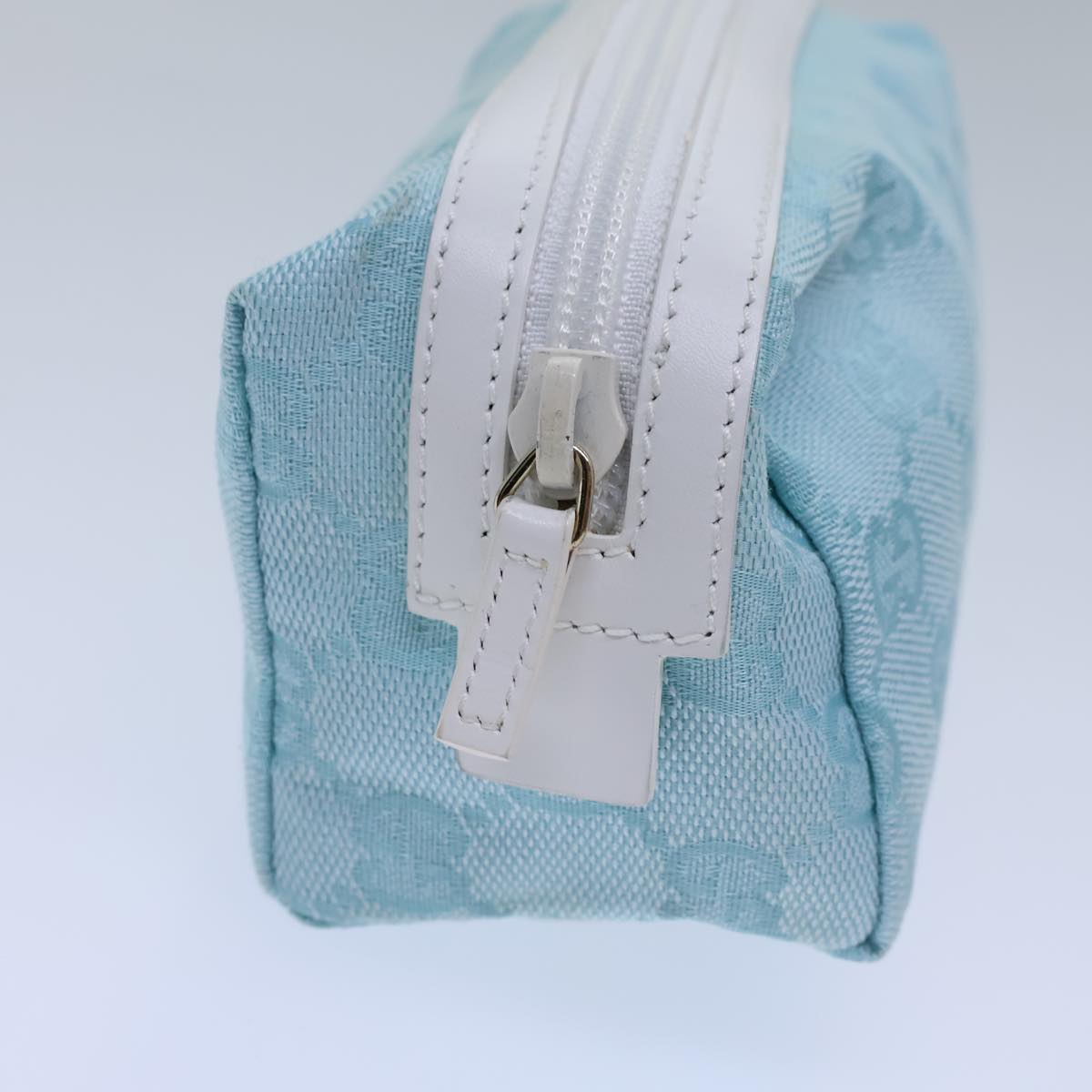 Luxury Gucci Trending 2025 GG Canvas Pouch Light Blue 039 1118  72109