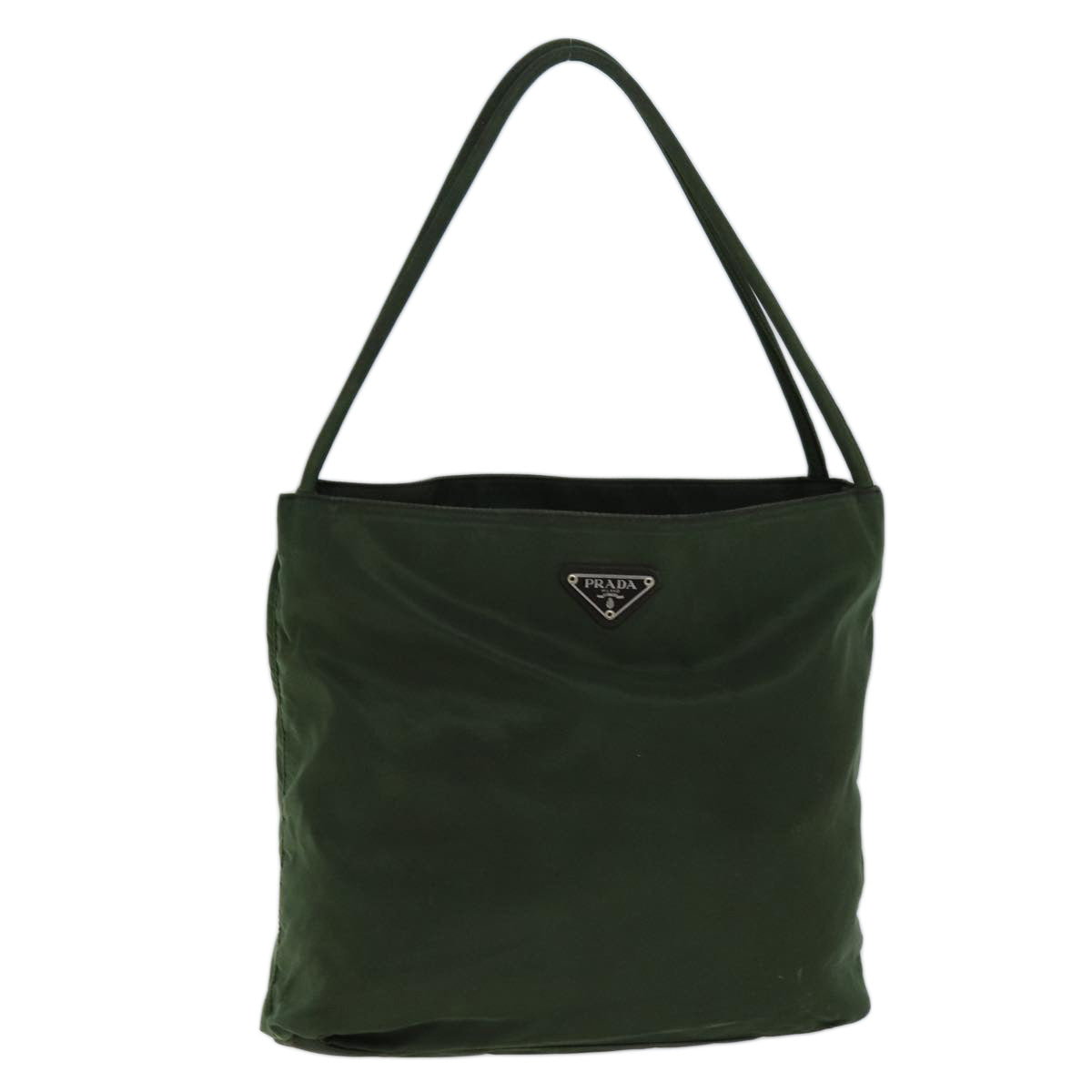 Luxury PradaTote Bag Nylon Khaki 72138