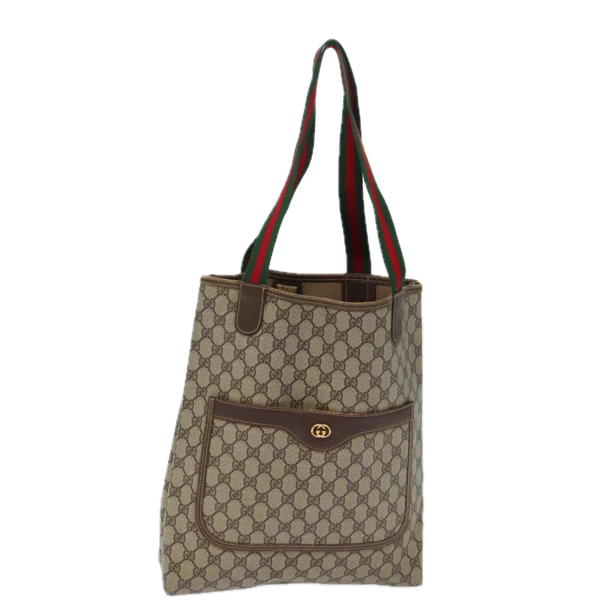 Luxury Gucci Trending 2025 GG Canvas Web Sherry Line Tote Bag PVC Beige Green Red  72147