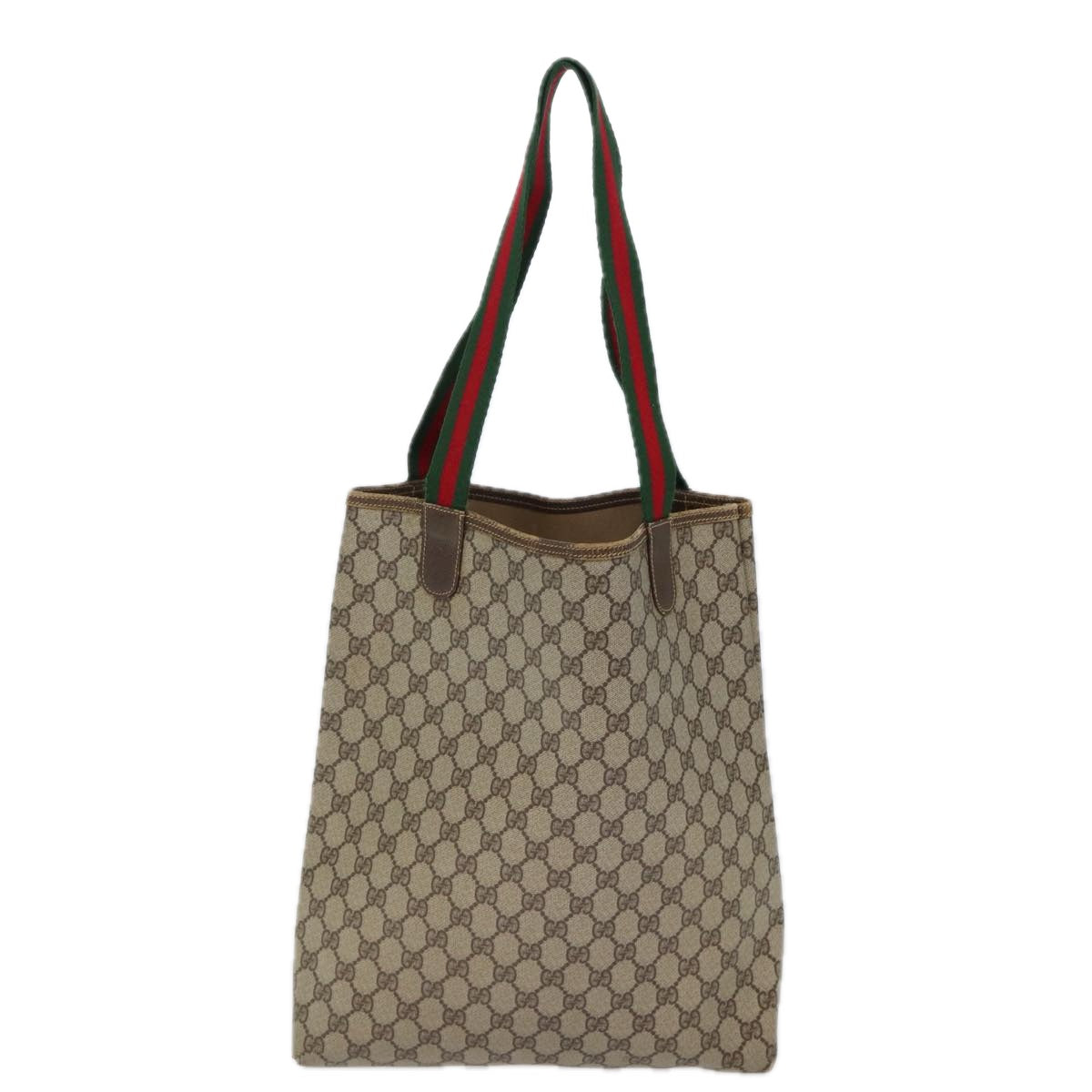 Luxury Gucci Trending 2025 GG Canvas Web Sherry Line Tote Bag PVC Beige Green Red  72147