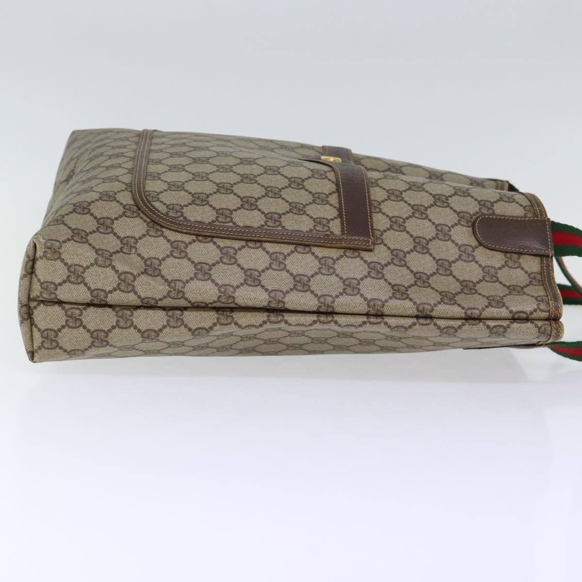 Luxury Gucci Trending 2025 GG Canvas Web Sherry Line Tote Bag PVC Beige Green Red  72147