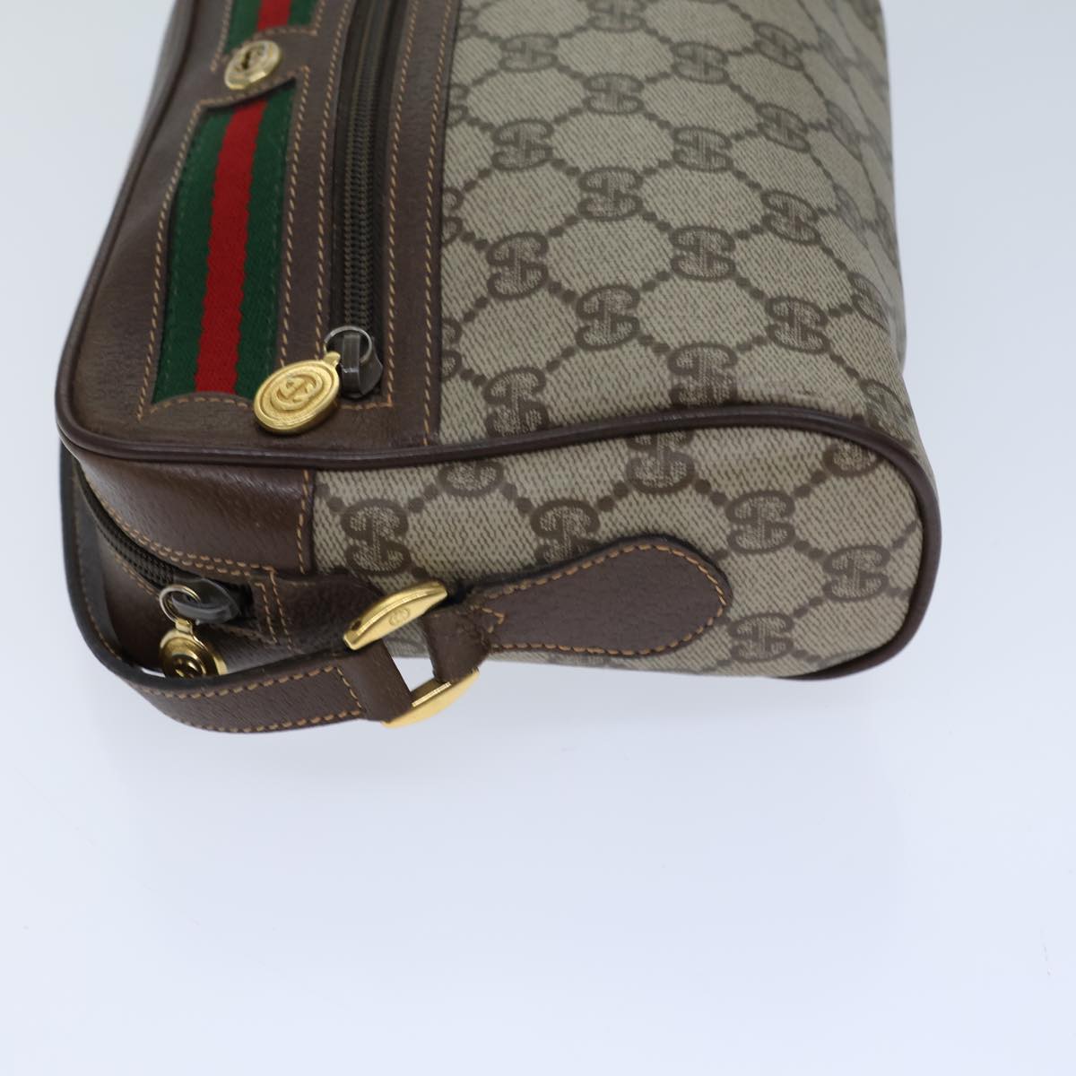 Luxury Gucci Trending 2025 GG Canvas Web Sherry Line Shoulder Bag PVC Beige Green Red  72150