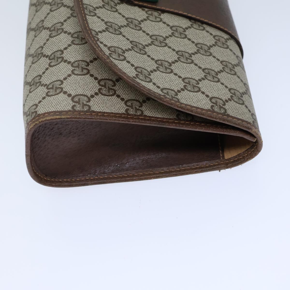 Luxury Gucci Trending 2025 GG Canvas Web Sherry Line Clutch Bag PVC Beige Green Red  72156