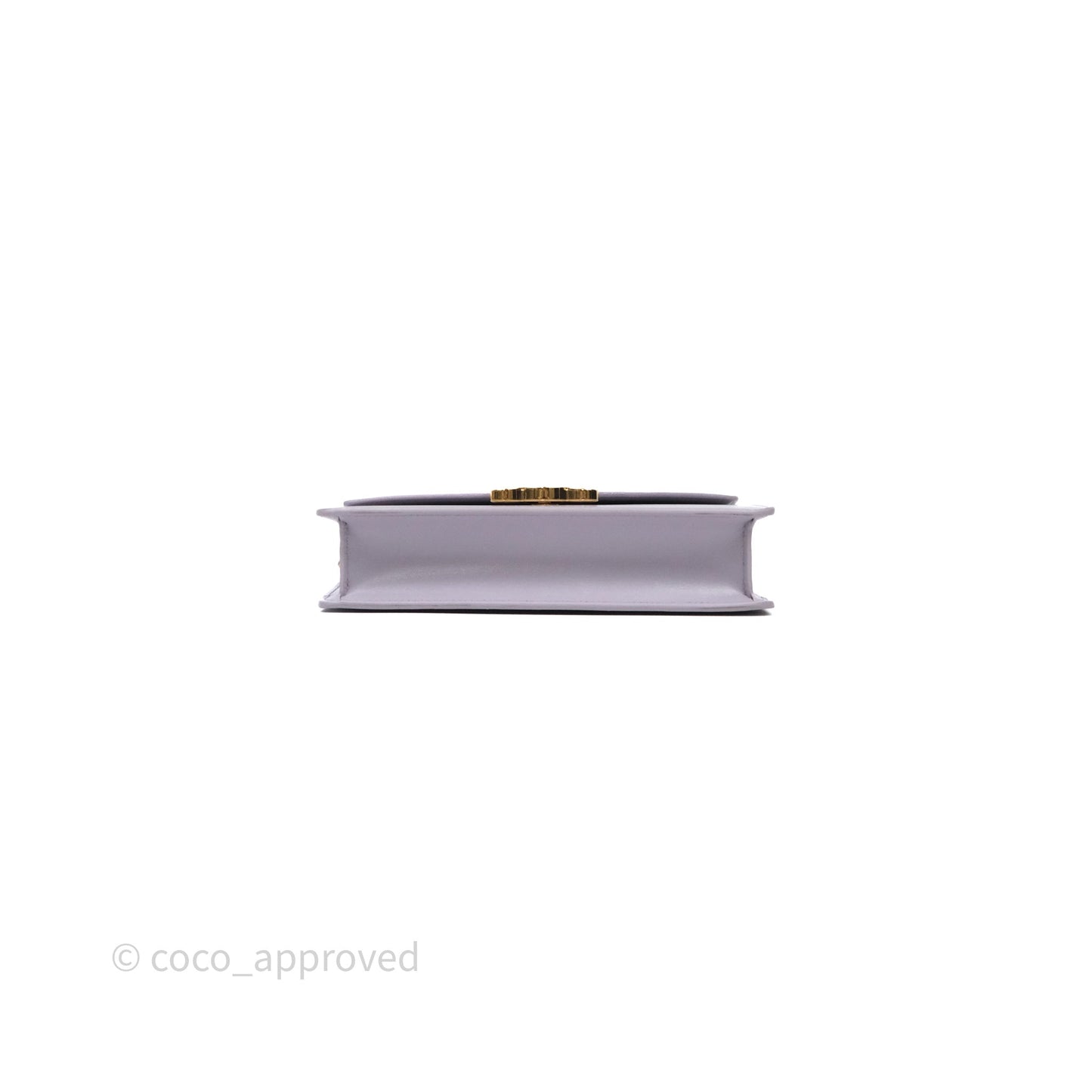 Celine Margo Wallet On Chain in Purple lavender Shiny Calfskin