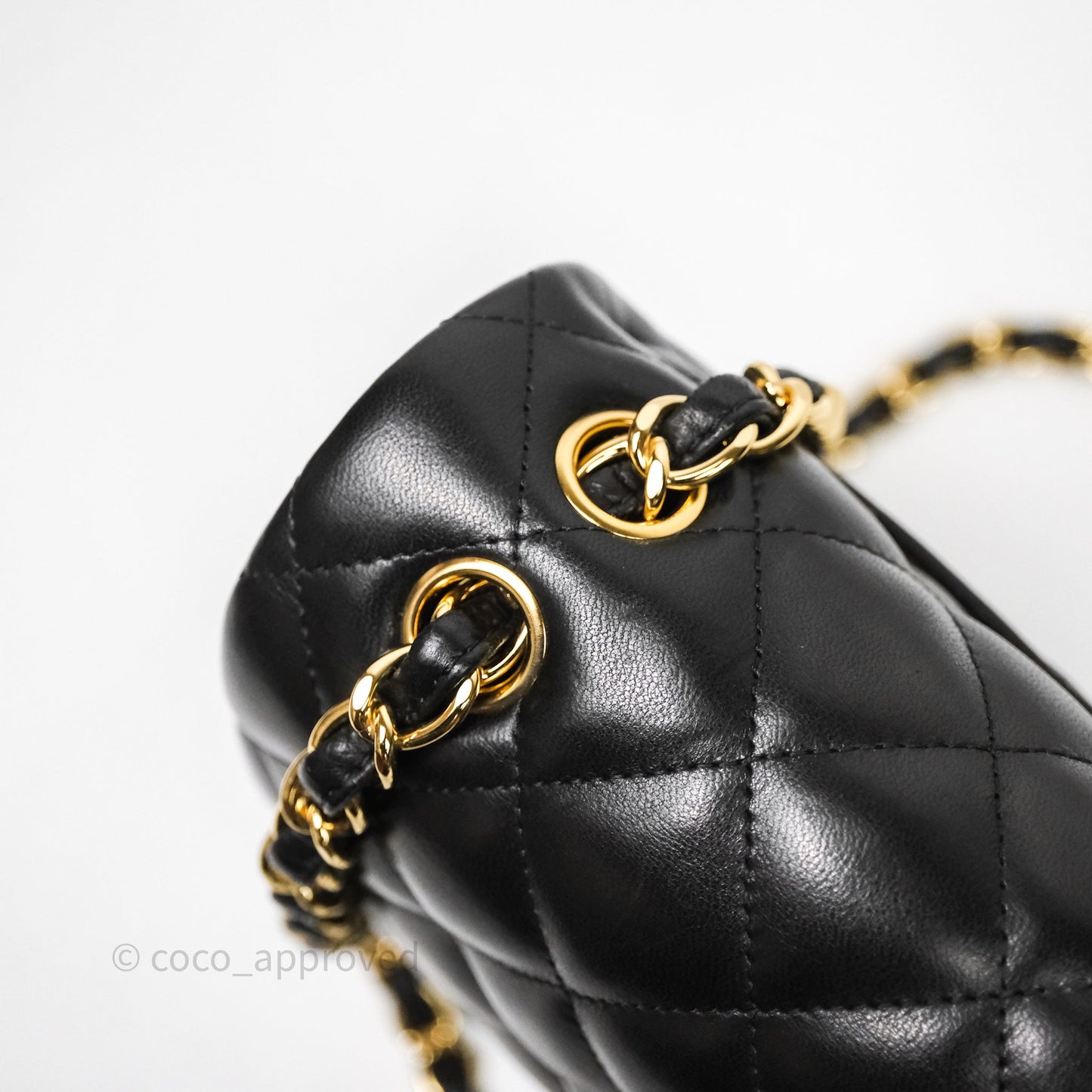 Chanel Jumbo Double Flap Quilted Black Lambskin Gold Hardware⁣⁣