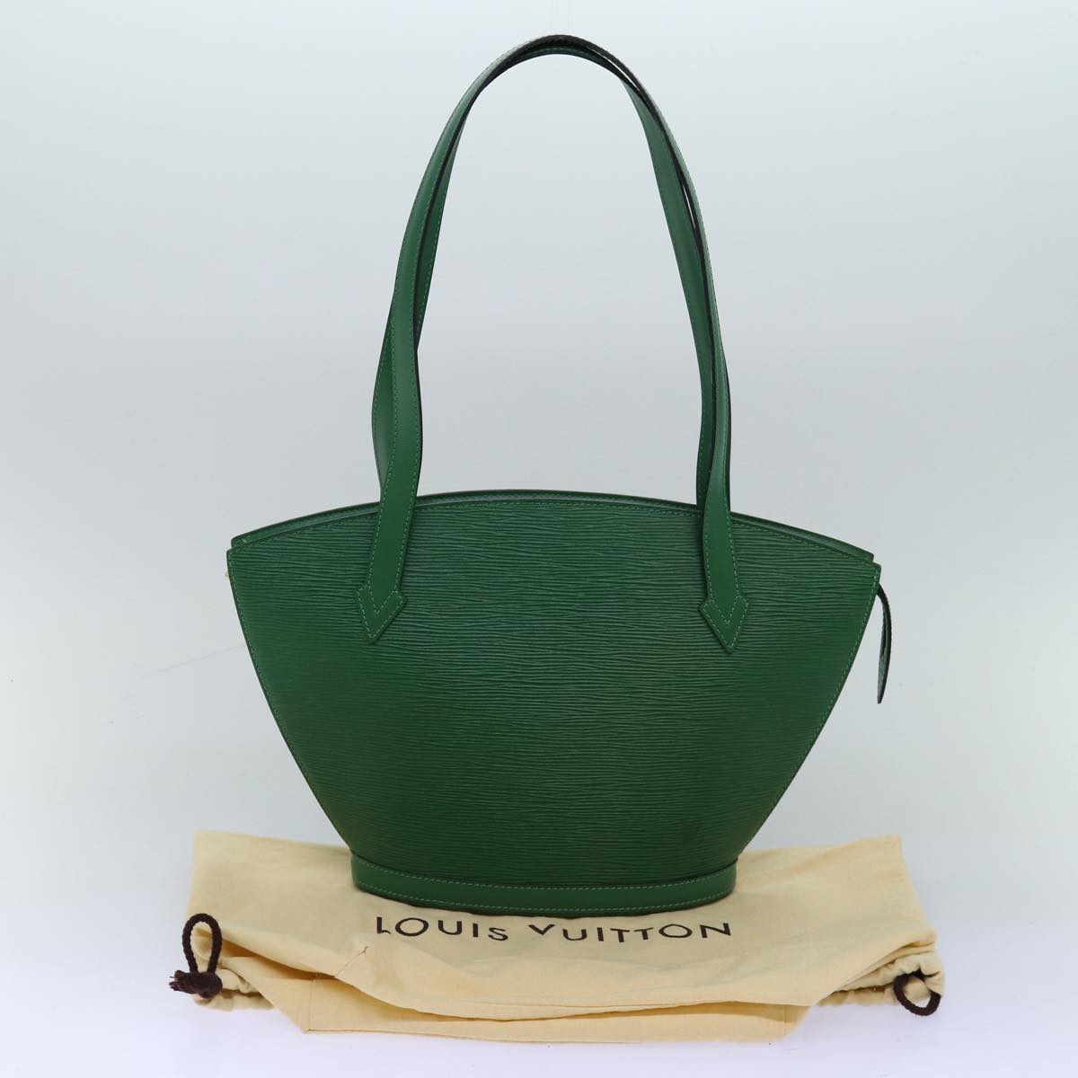 LOUIS VUITTON Epi Saint Jacques Poignees Long Bag Green M52334 LV 72244