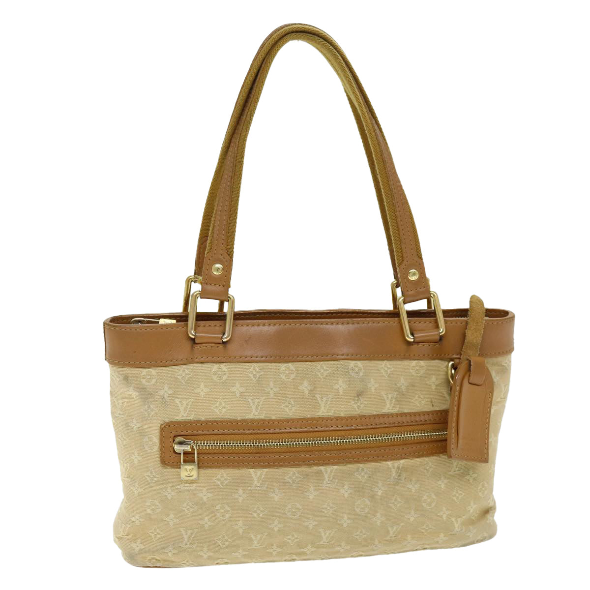 LOUIS VUITTON Monogram Mini Lucille PM Hand Bag Beige M92684 LV 72252
