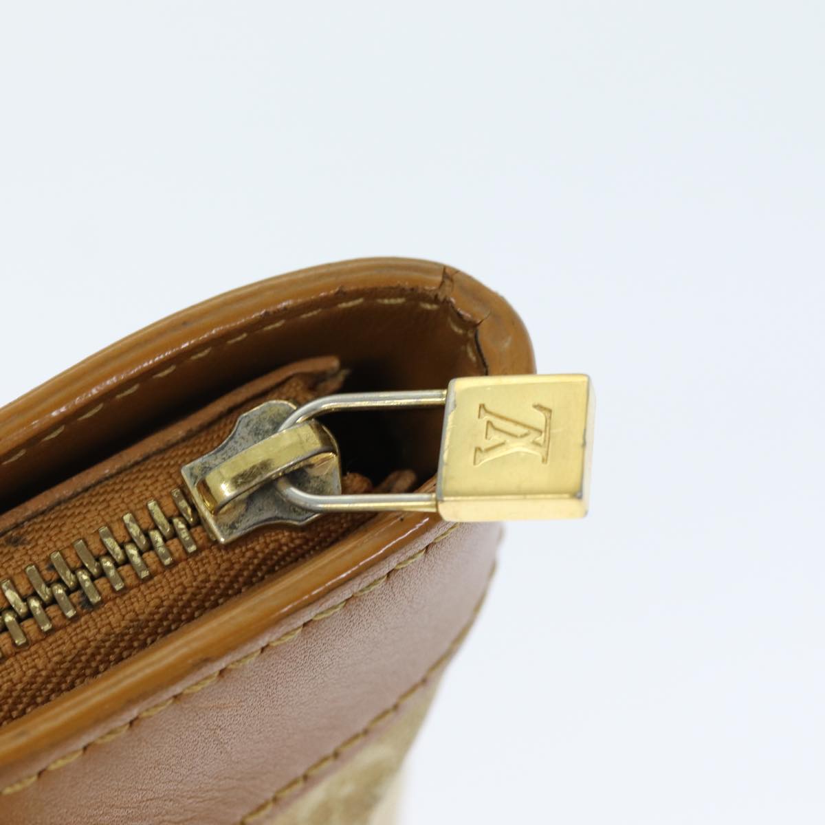 LOUIS VUITTON Monogram Mini Lucille PM Hand Bag Beige M92684 LV 72252