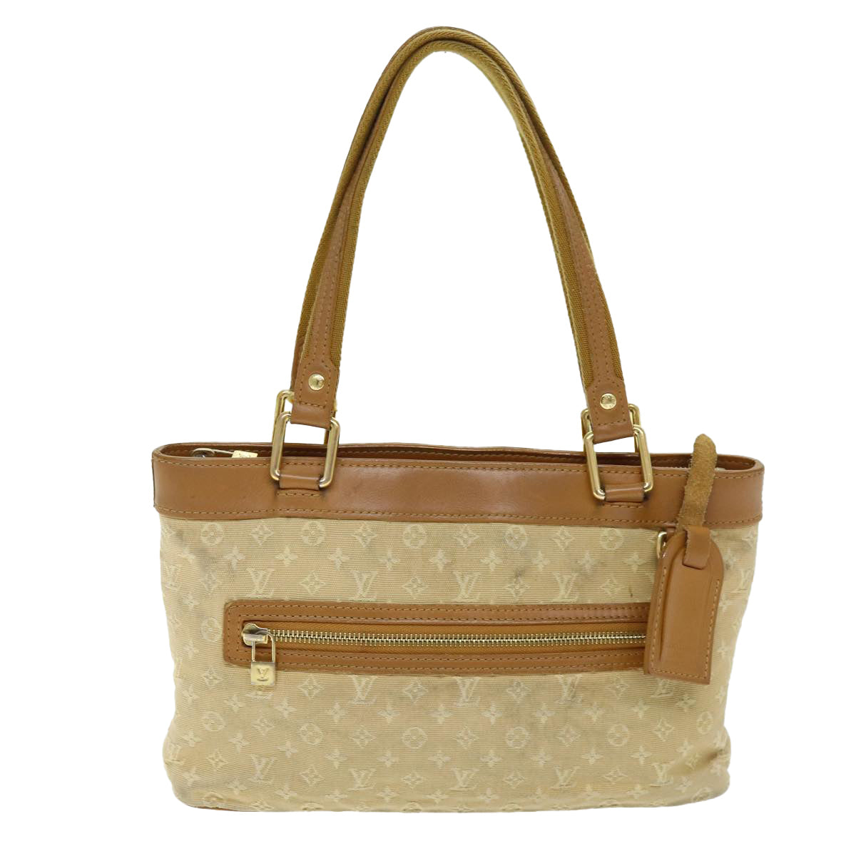 LOUIS VUITTON Monogram Mini Lucille PM Hand Bag Beige M92684 LV 72252