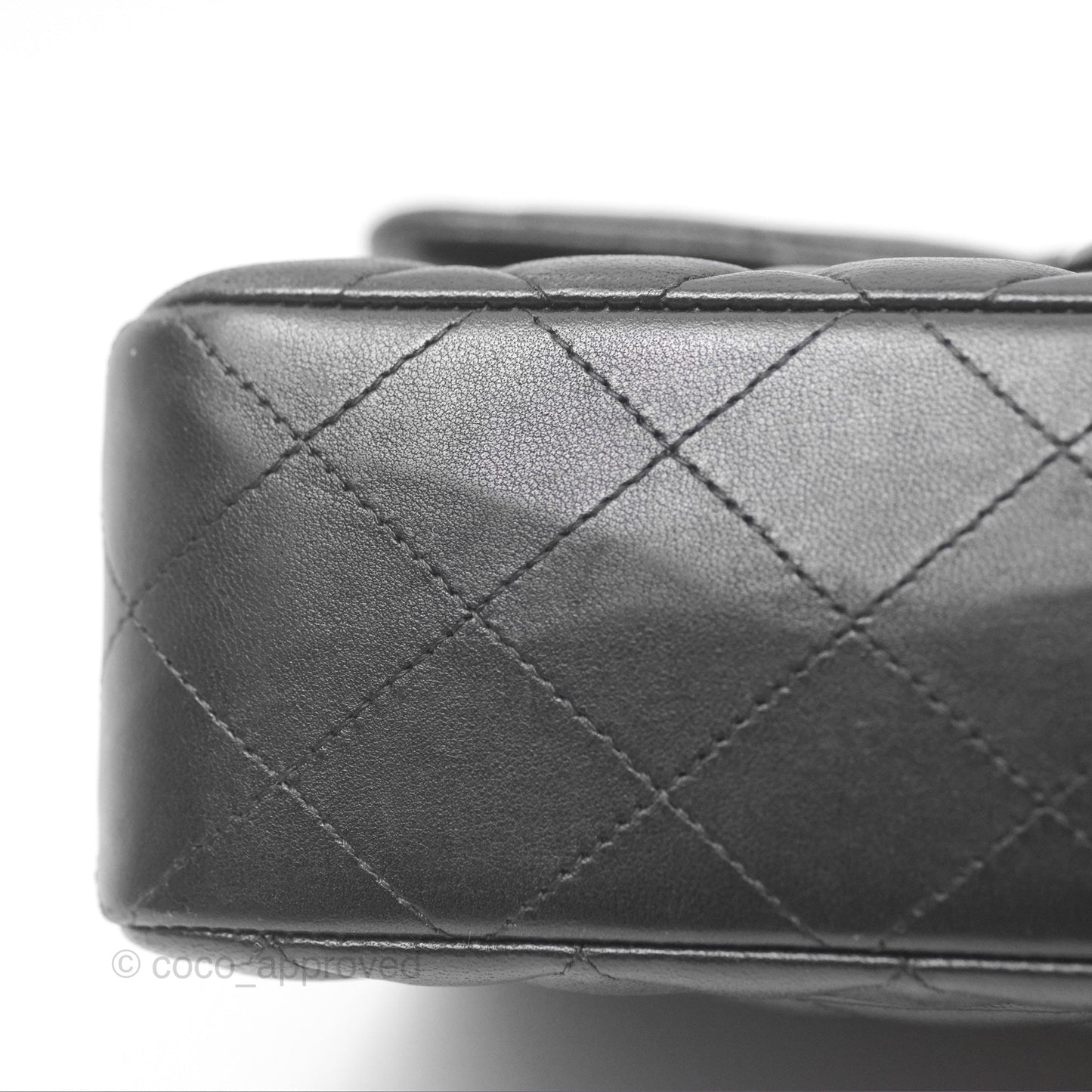 Chanel Small Classic Quilted Flap Black Lambskin Gold Hardware