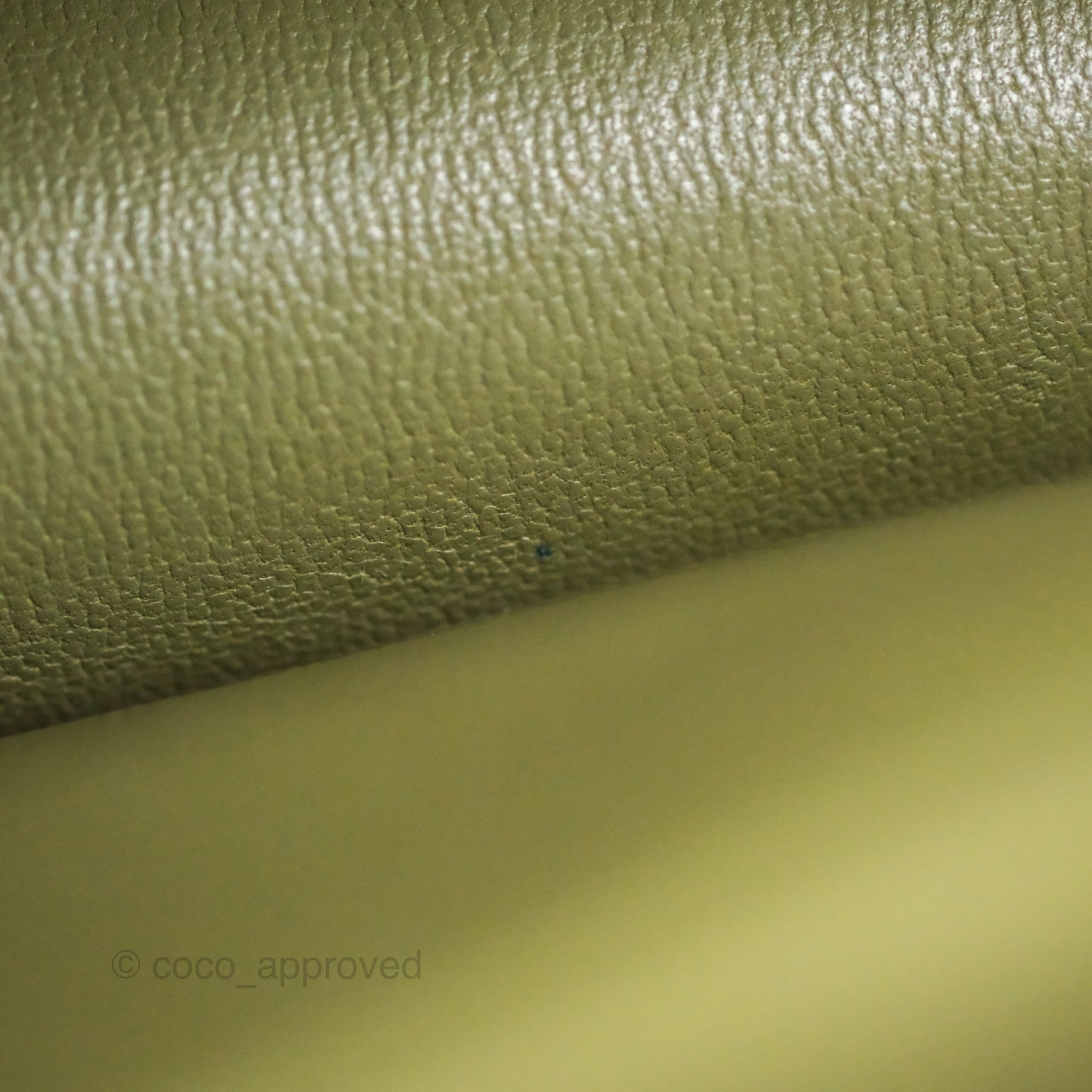 Chanel Small Coco Lady Quilted Flap Bag With Top Handle Olive Green Calfskin Gold Hardware