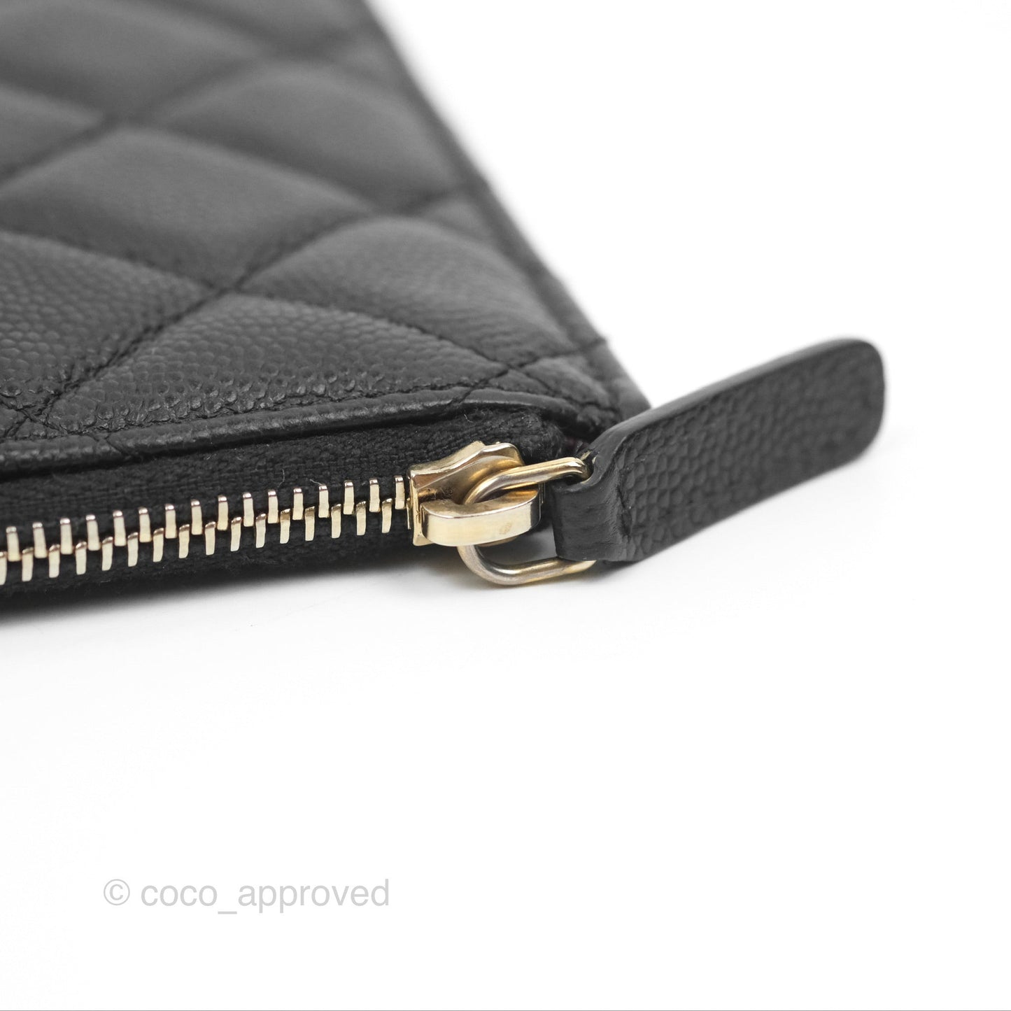 Chanel Classic Long Wallet Pouch Black Caviar