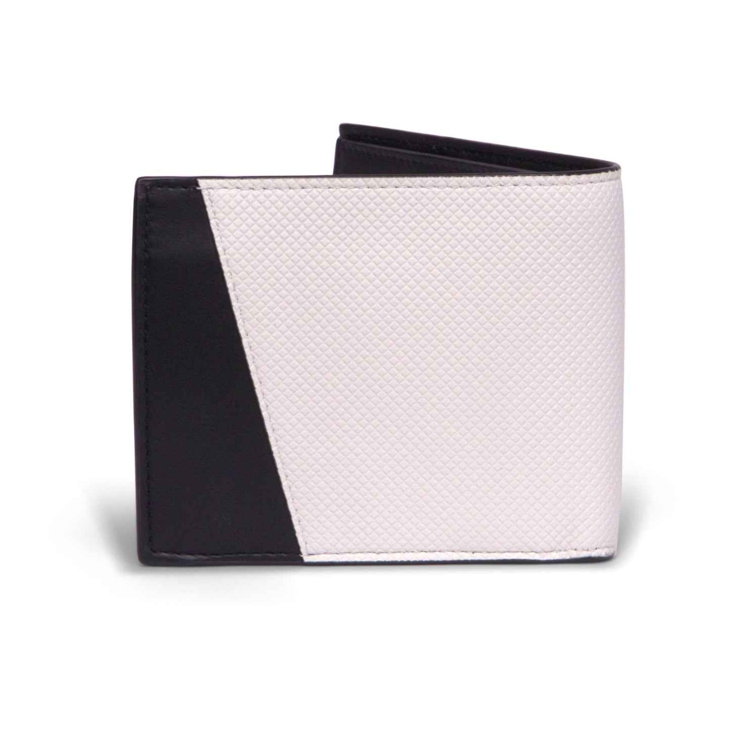 Luxury Bottega Veneta Logo Embossed Two Tone Bi-Fold Wallet