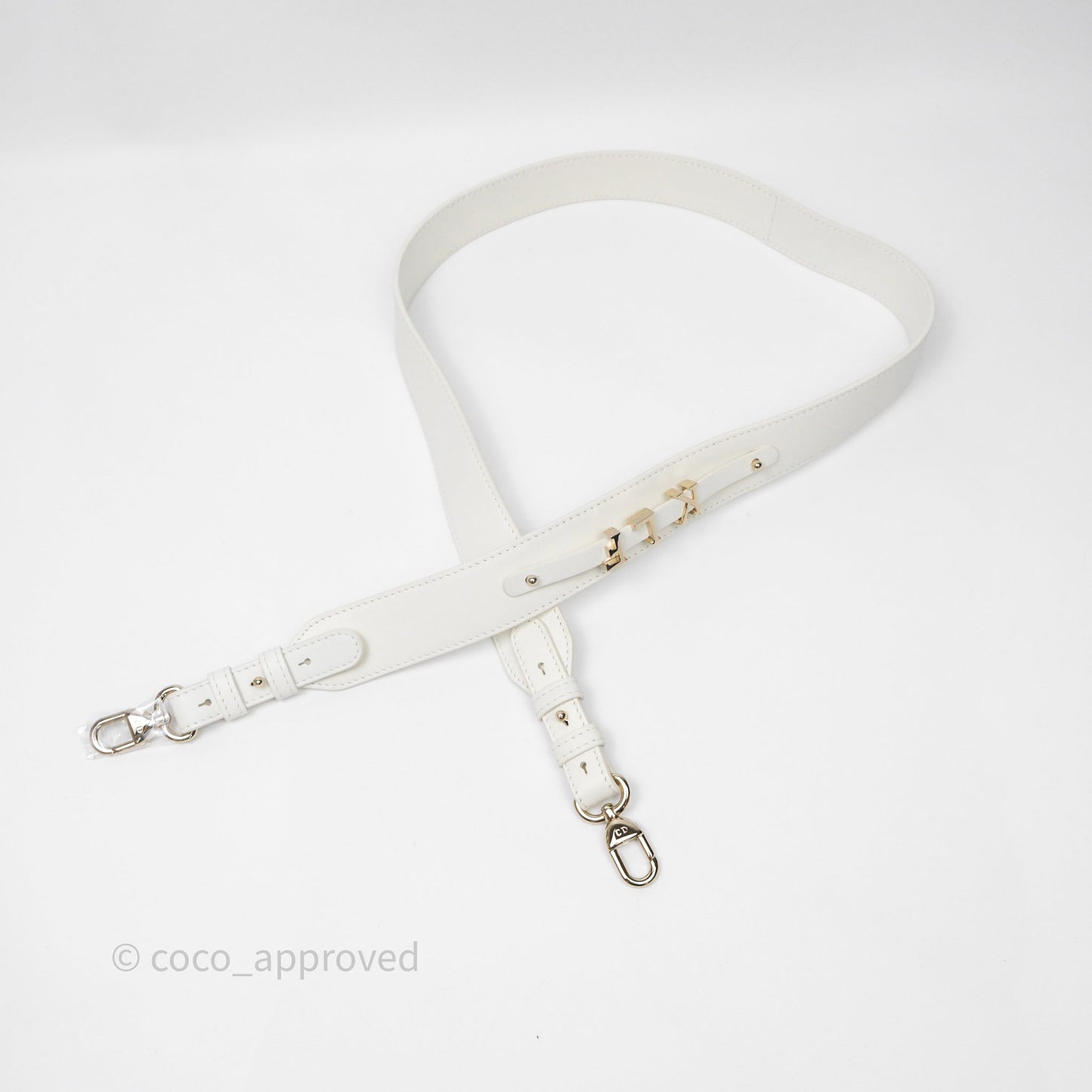 Christian Dior Small My ABCDior Lady Dior Bag White Cannage Lambskin Gold Hardware