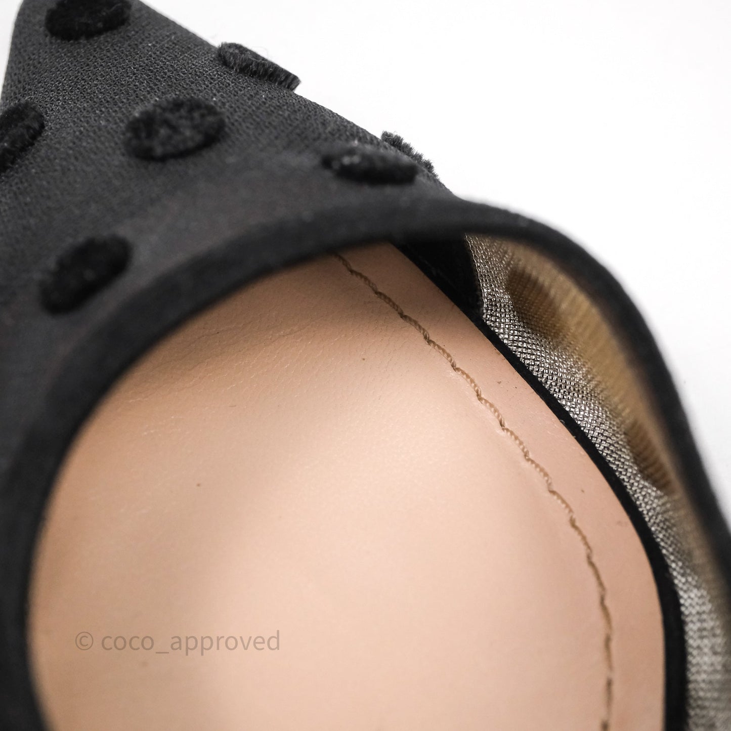 Christian Dior Black Dot Dot Slingback Size 39