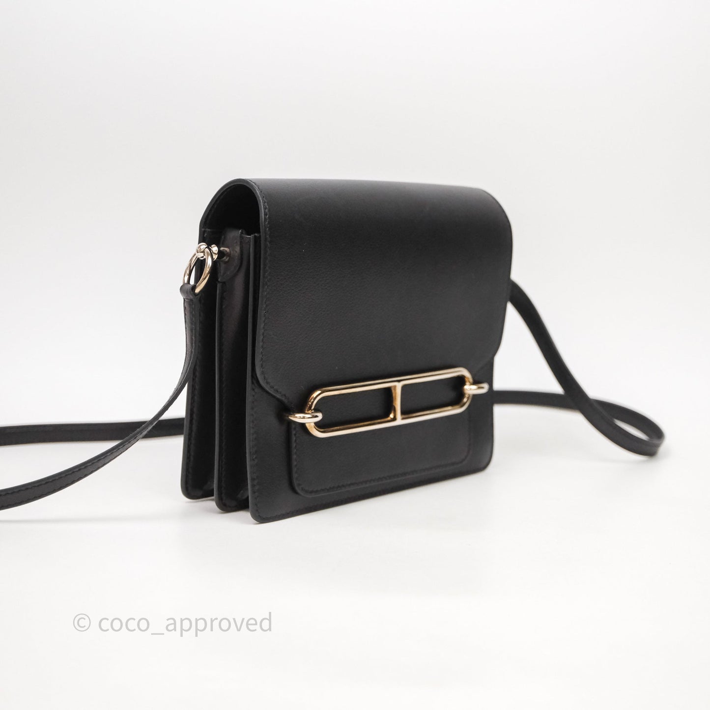Hermès Roulis Mini 18 Black Noir 89 Palladium Hardware