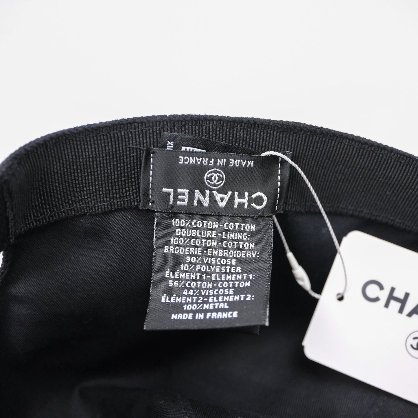 Chanel CC Baseball Cap Black