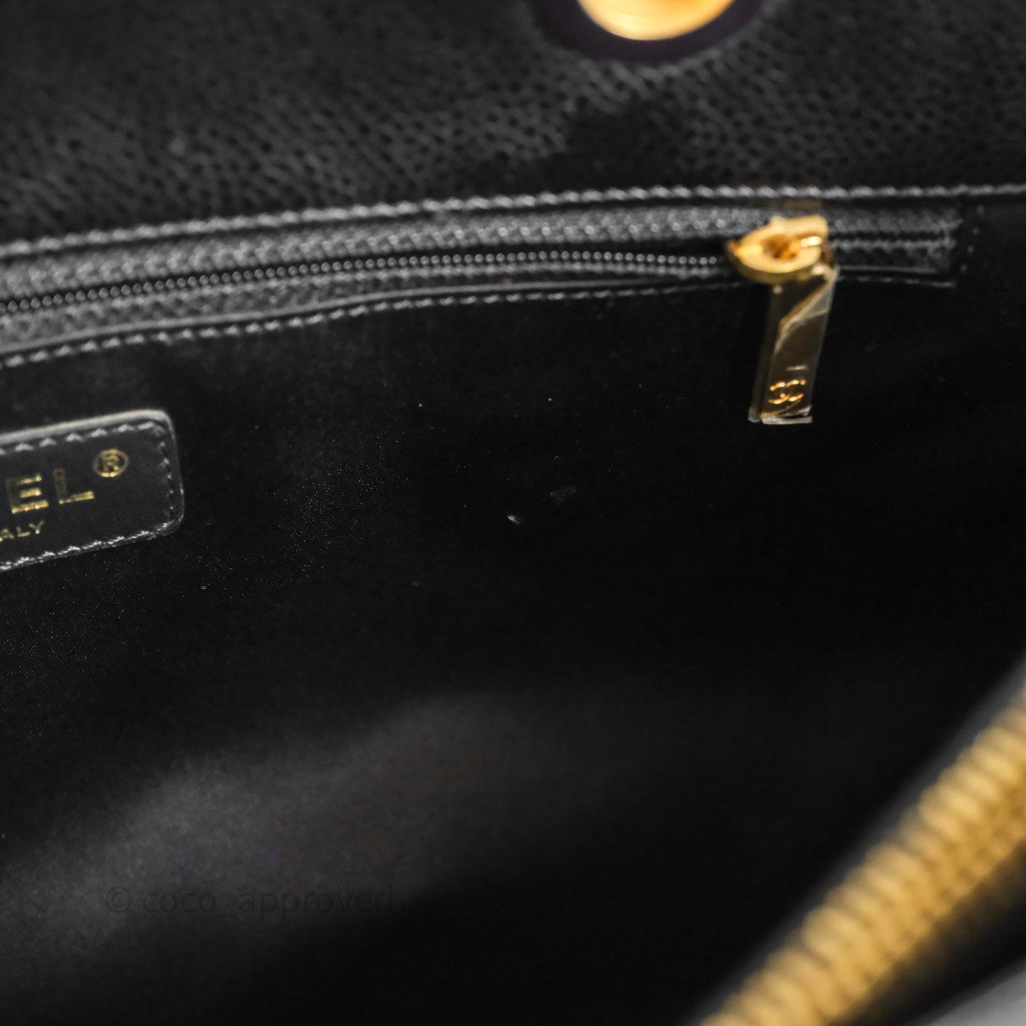 Chanel GST Black Caviar Gold Hardware