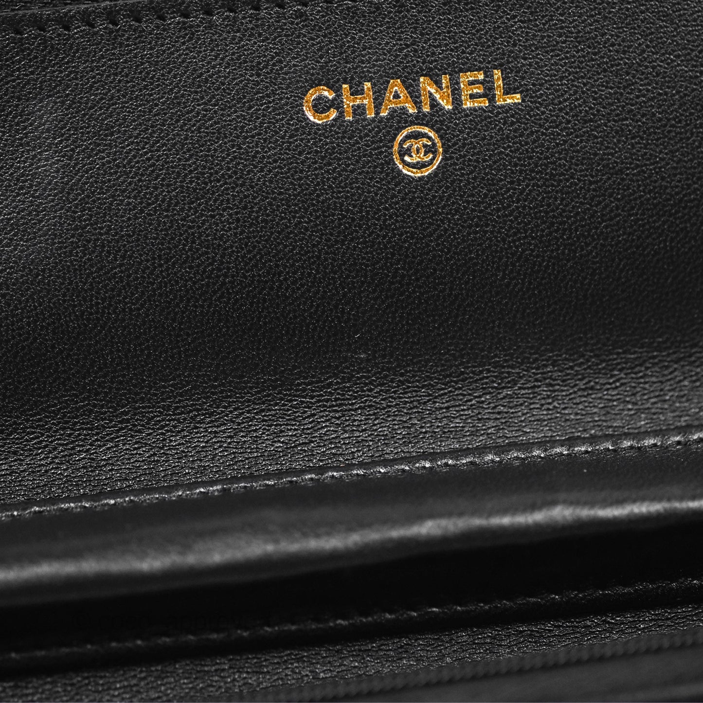 Chanel Quilted Classic Wallet on Chain WOC Black Lambskin Gold Hardware