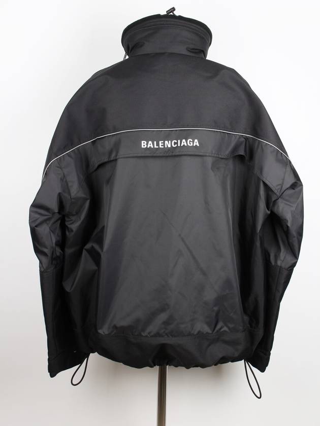 Luxury Balenciaga Logo Anorak Black 46