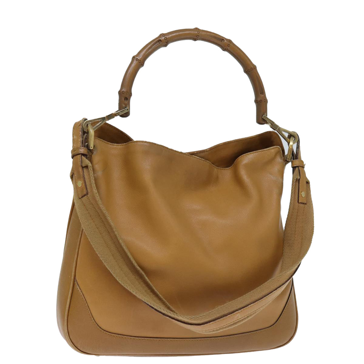 Luxury Gucci Trending 2025 Bamboo Shoulder Bag Leather 2way Brown  72419