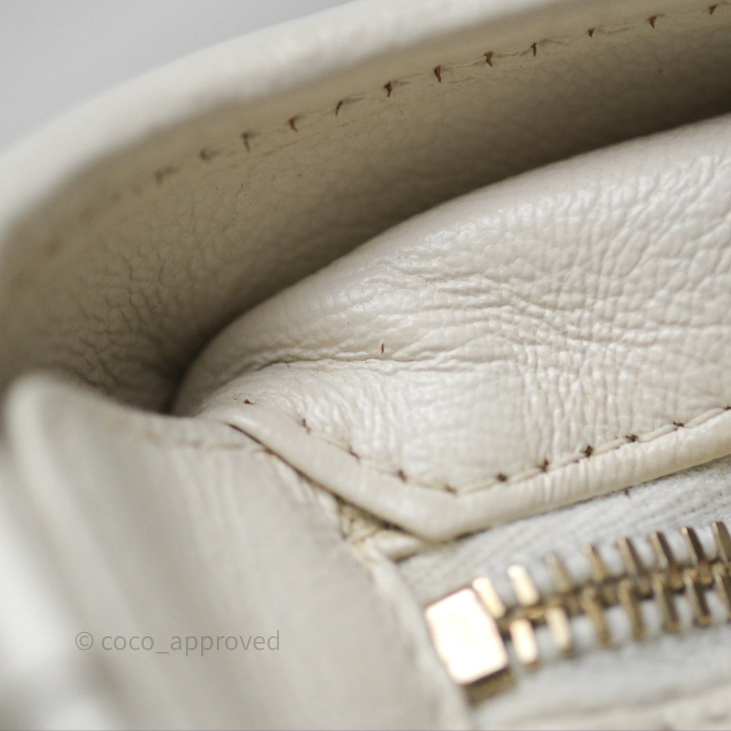 Chanel Small Gabrielle Hobo White Patent Goatskin Mixed Hardware