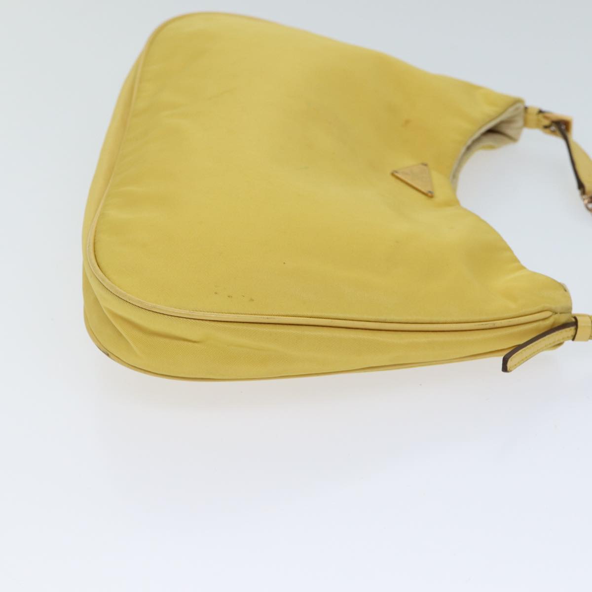 Luxury PradaChain Shoulder Bag Nylon Yellow 72424