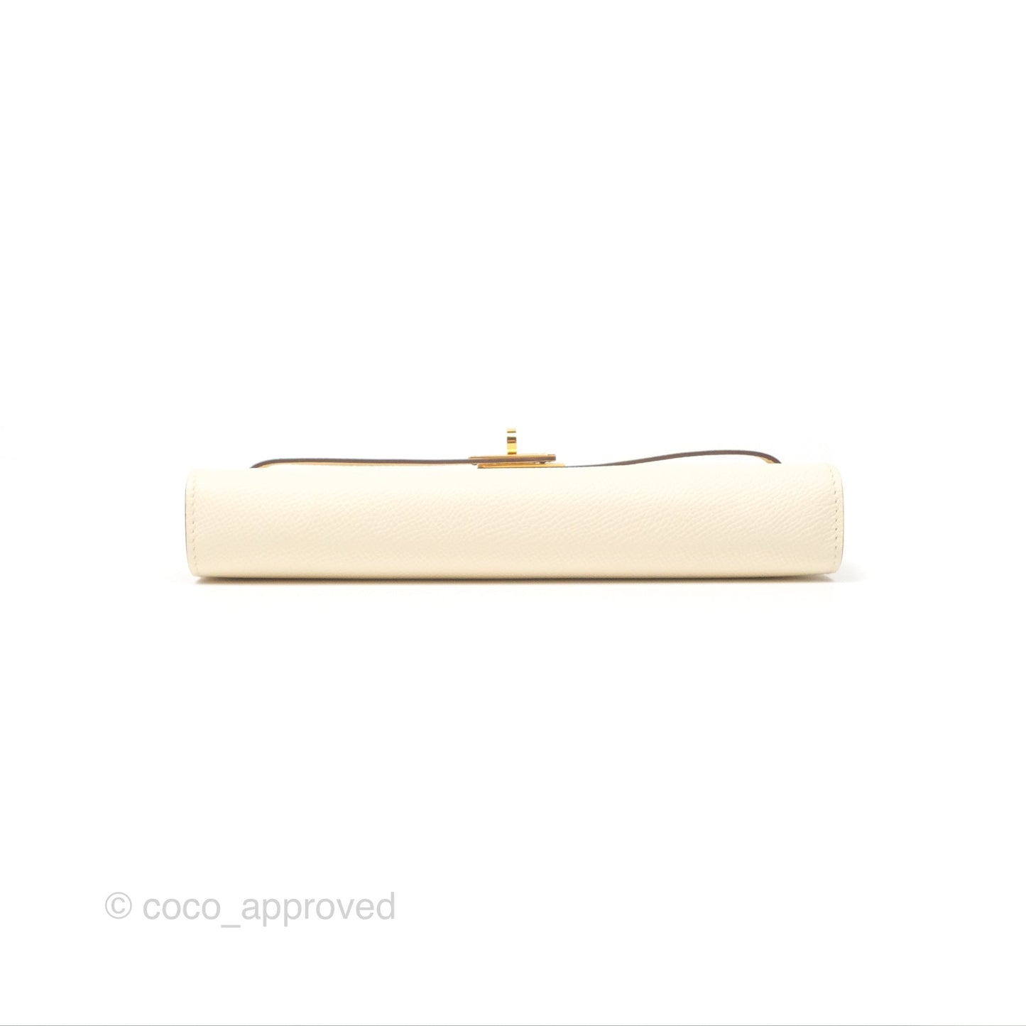 Hermès Kelly To Go Wallet Epsom Nata I2/ Jaune Poussin Gold Hardware