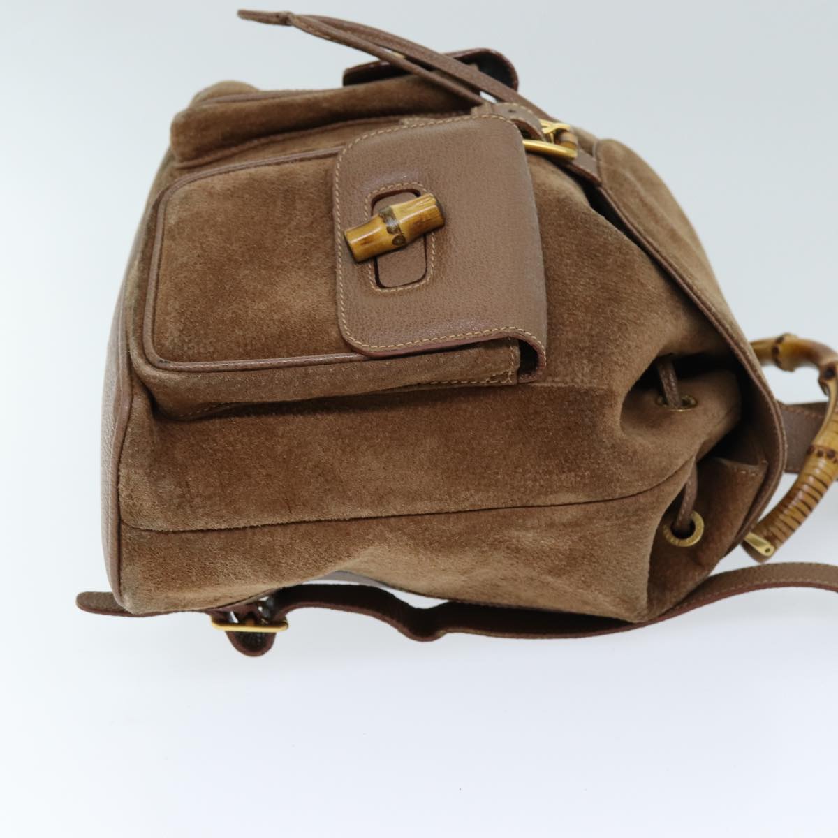 Luxury Gucci Trending 2025 Bamboo Backpack Suede Brown 003 2058 0016  72436