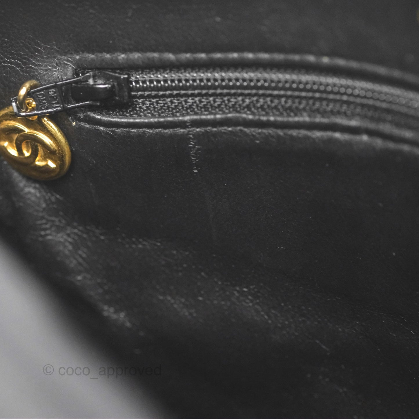 Chanel Vintage Diana Fringe Camera Bag Black Lambskin 24K Gold Hardware